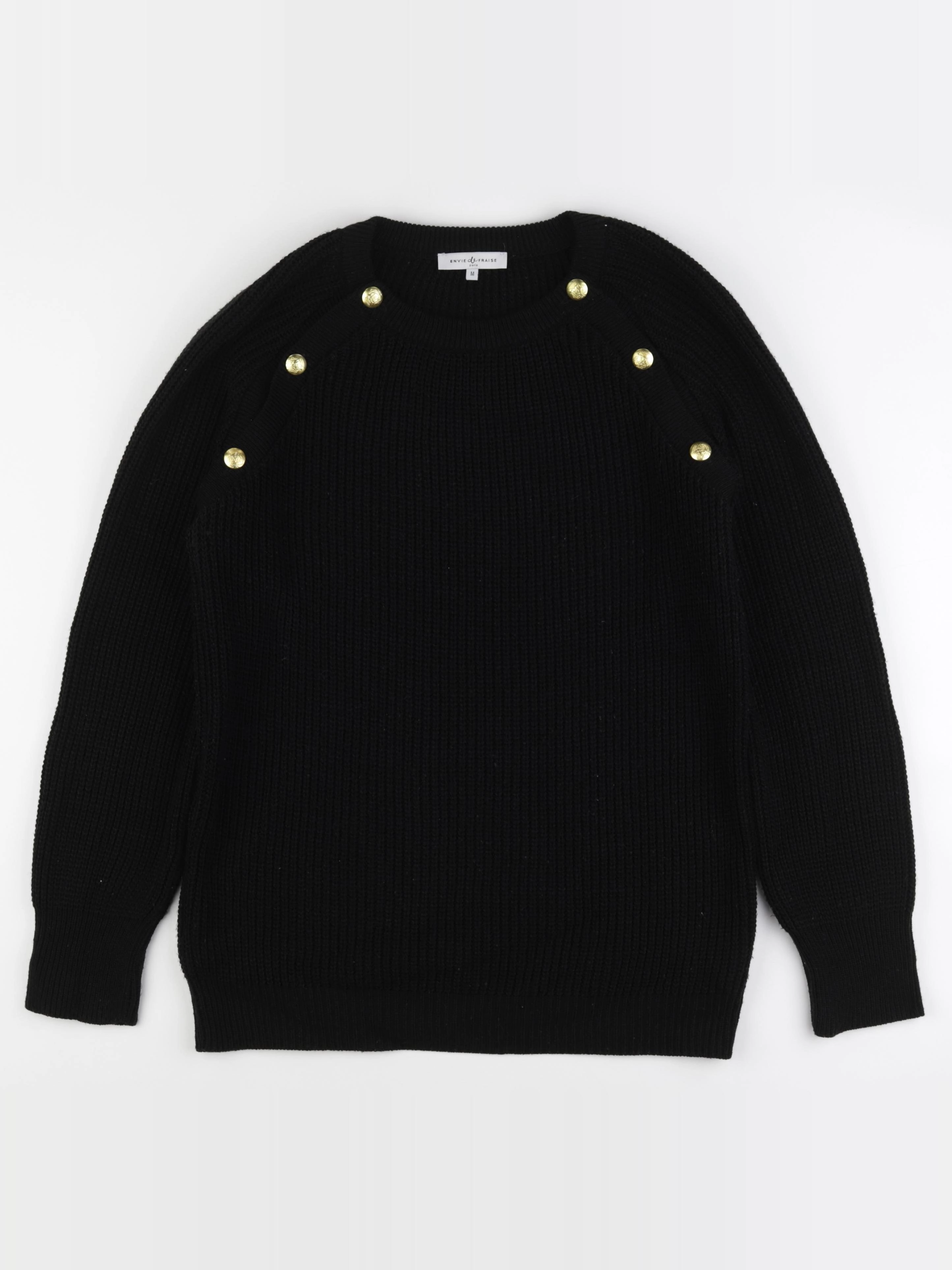 Envie de fraise - pull grossesse noir - m