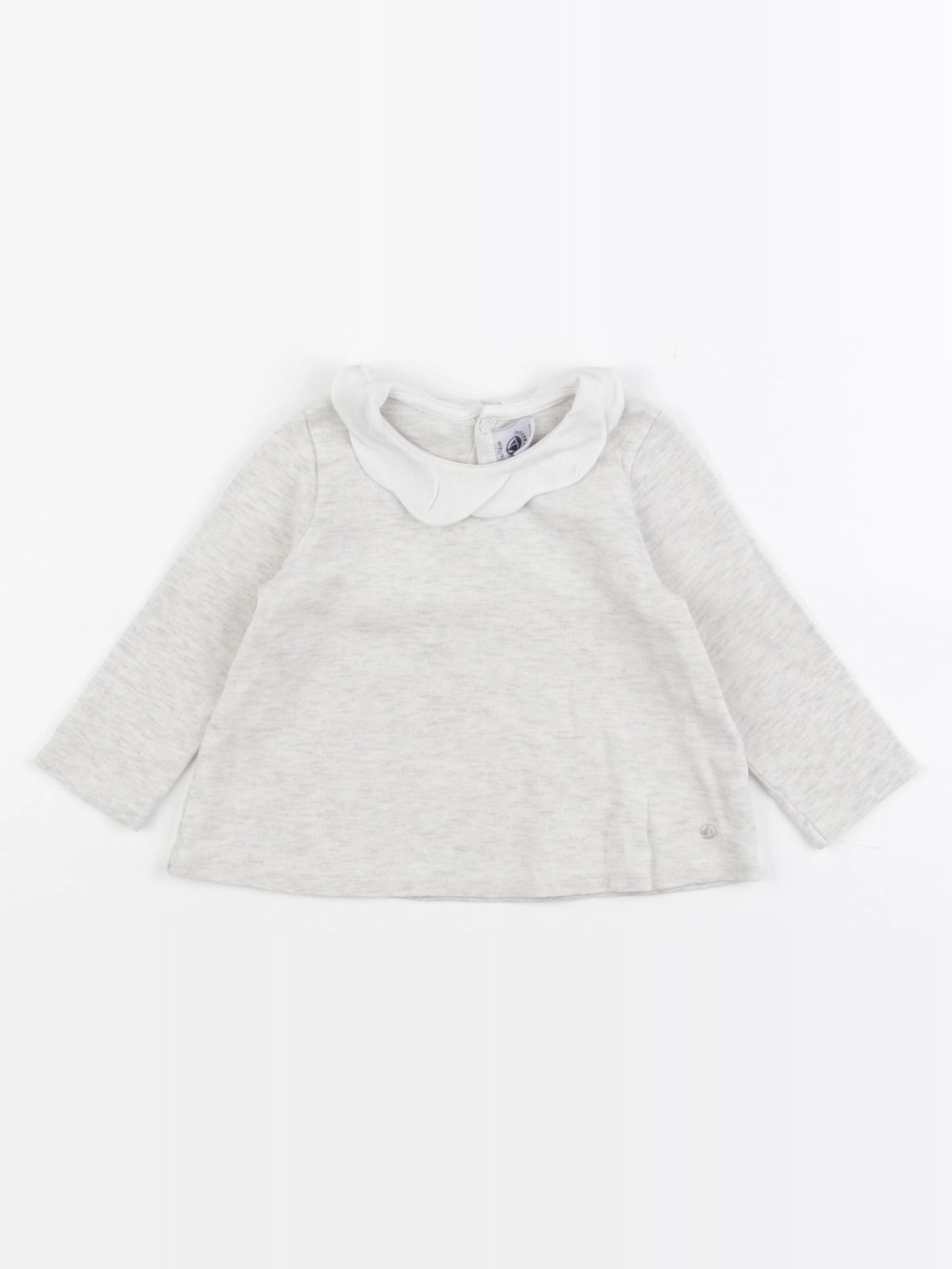 Petit Bateau - tee-shirt beige - 12 mois