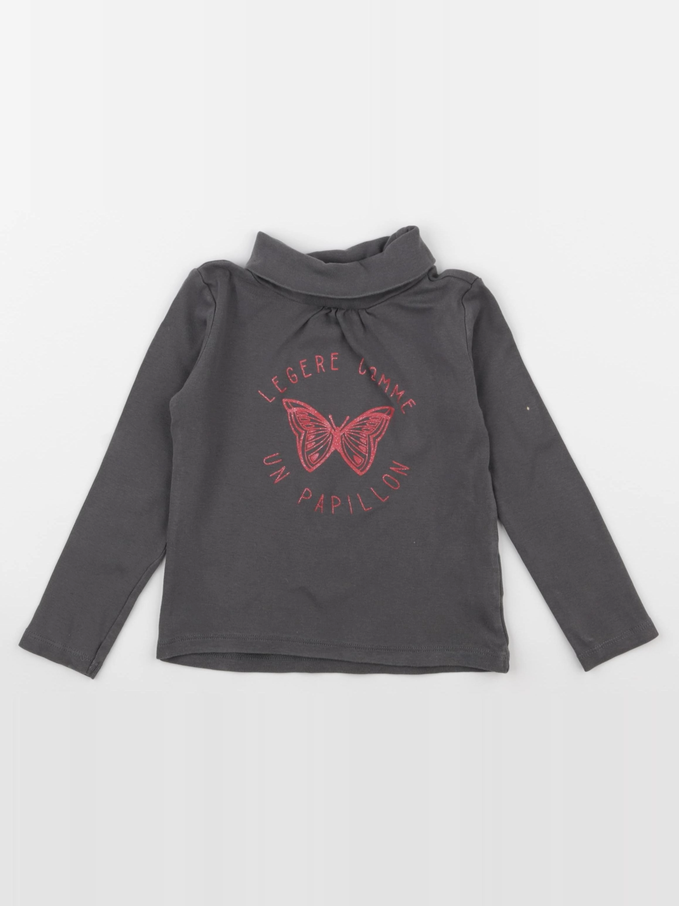 Vertbaudet - sous-pull gris - 5 ans
