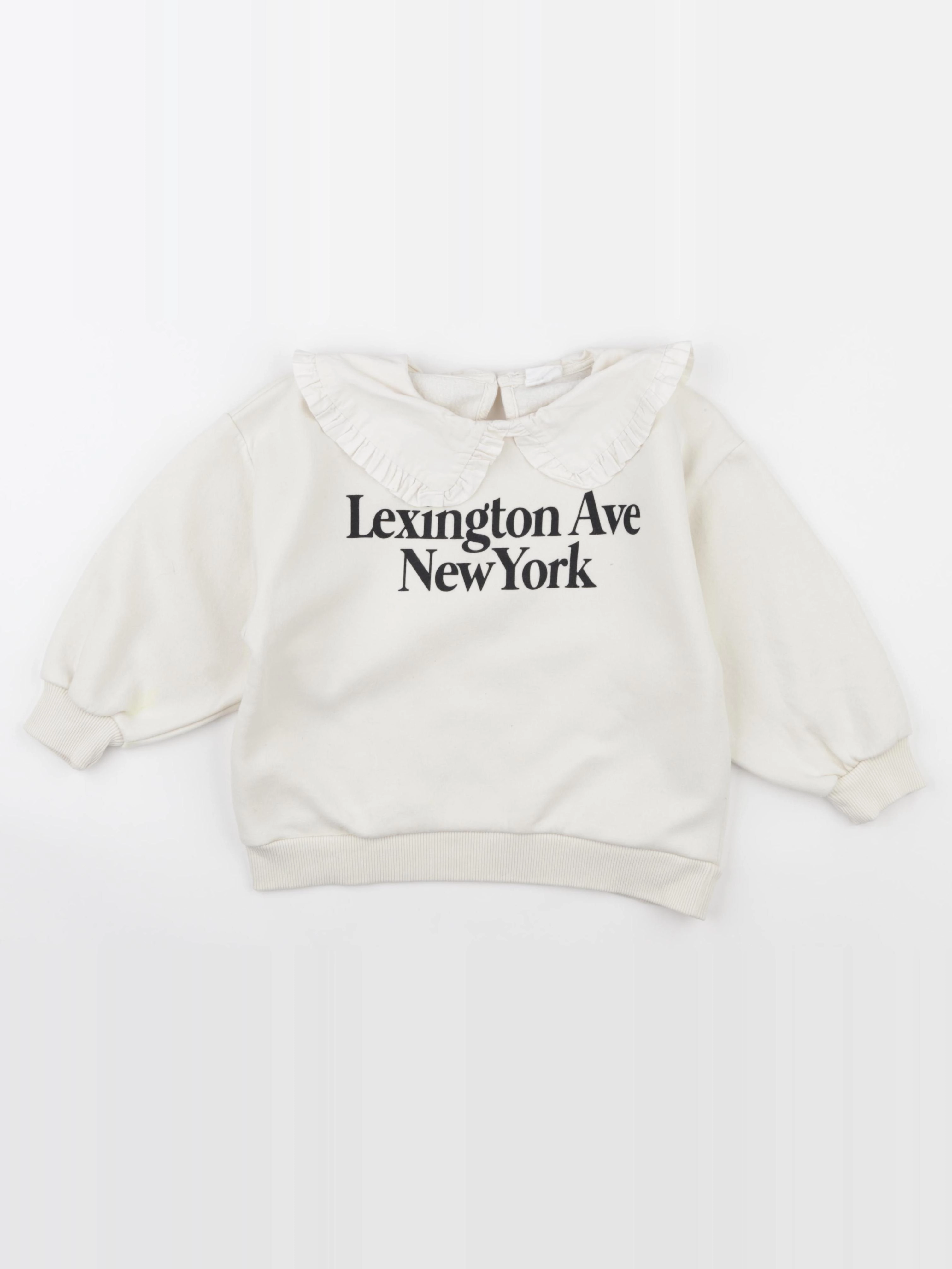 Zara - sweat blanc - 7 ans