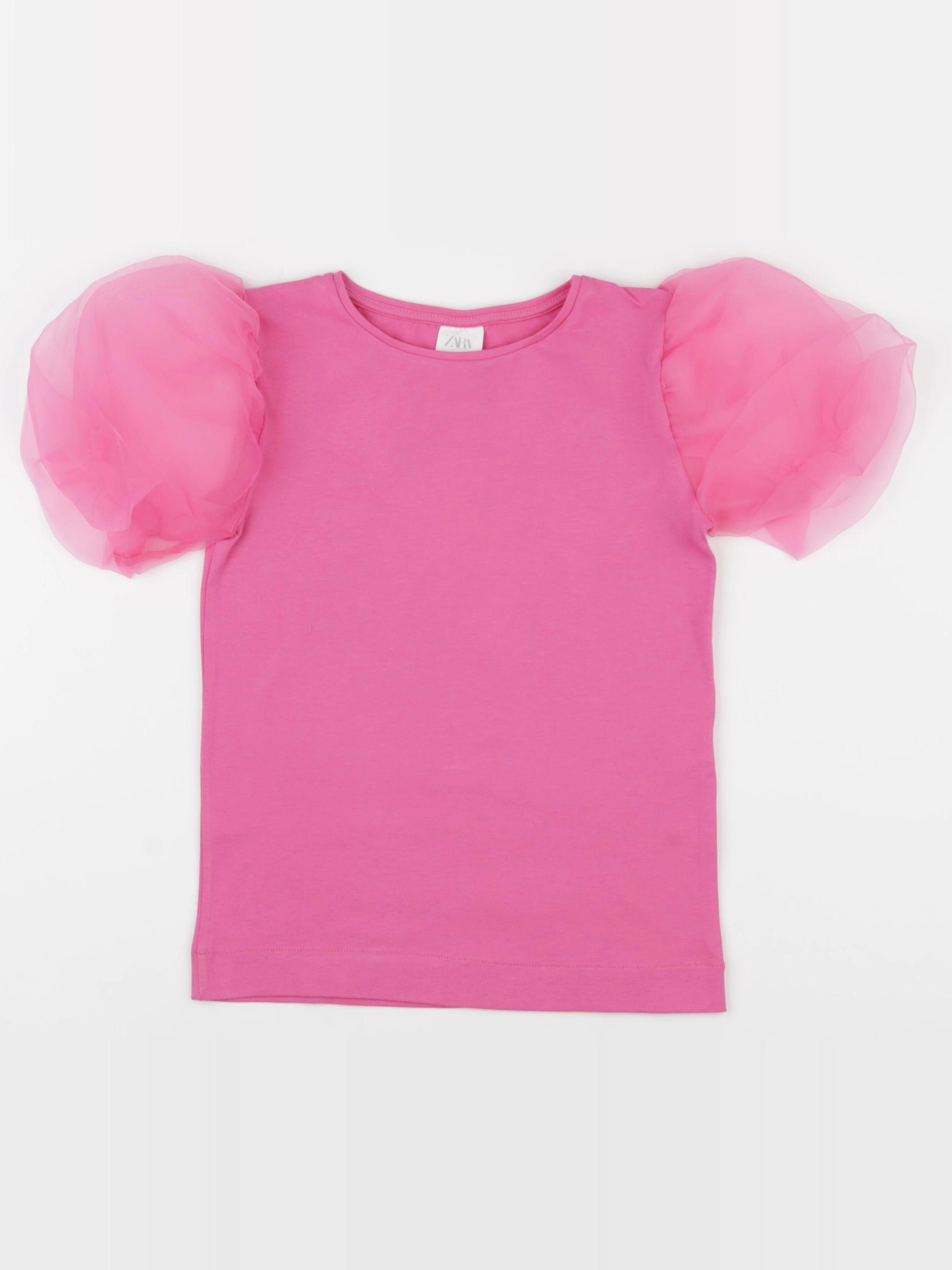 Zara - tee-shirt rose - 10 ans