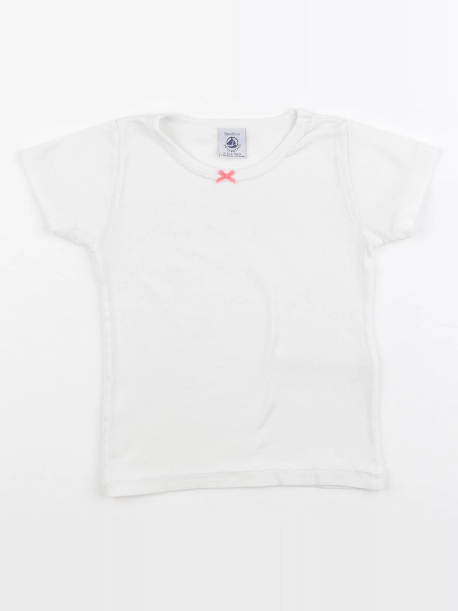 Petit Bateau - maillot de corps blanc - 2 ans