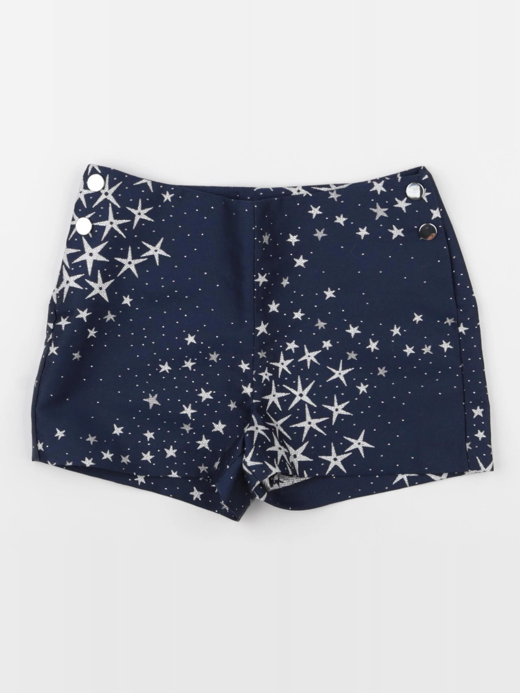 Jacadi - short doublé bleu, argent - 8 ans