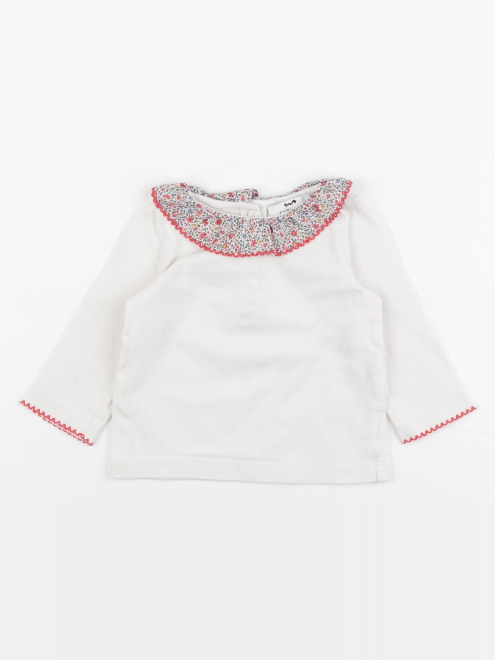 Cyrillus - tee-shirt blanc - 6 mois