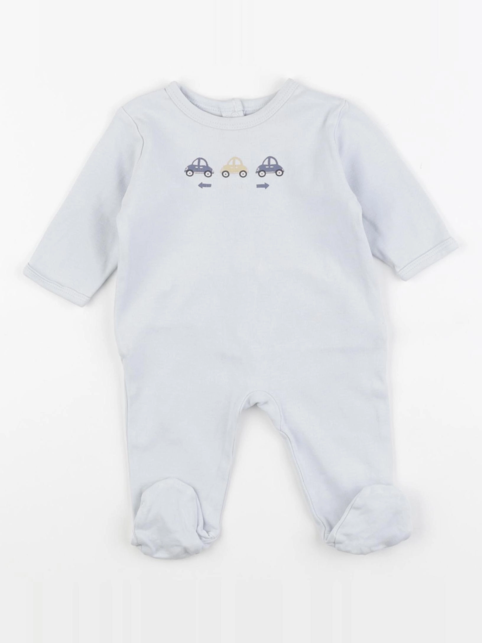 Vertbaudet - pyjama coton bleu - 3 mois