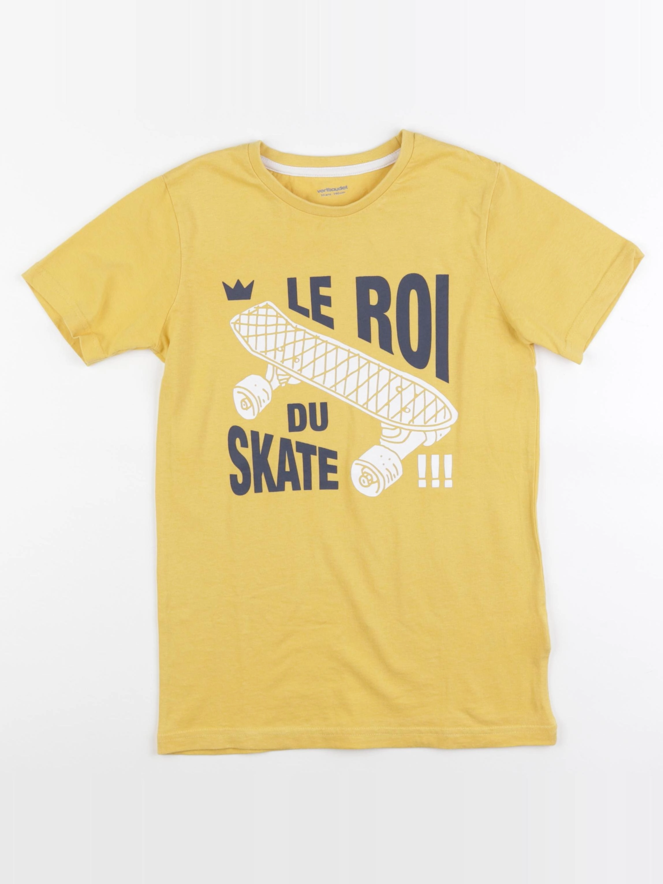 Vertbaudet - tee-shirt jaune - 10 ans