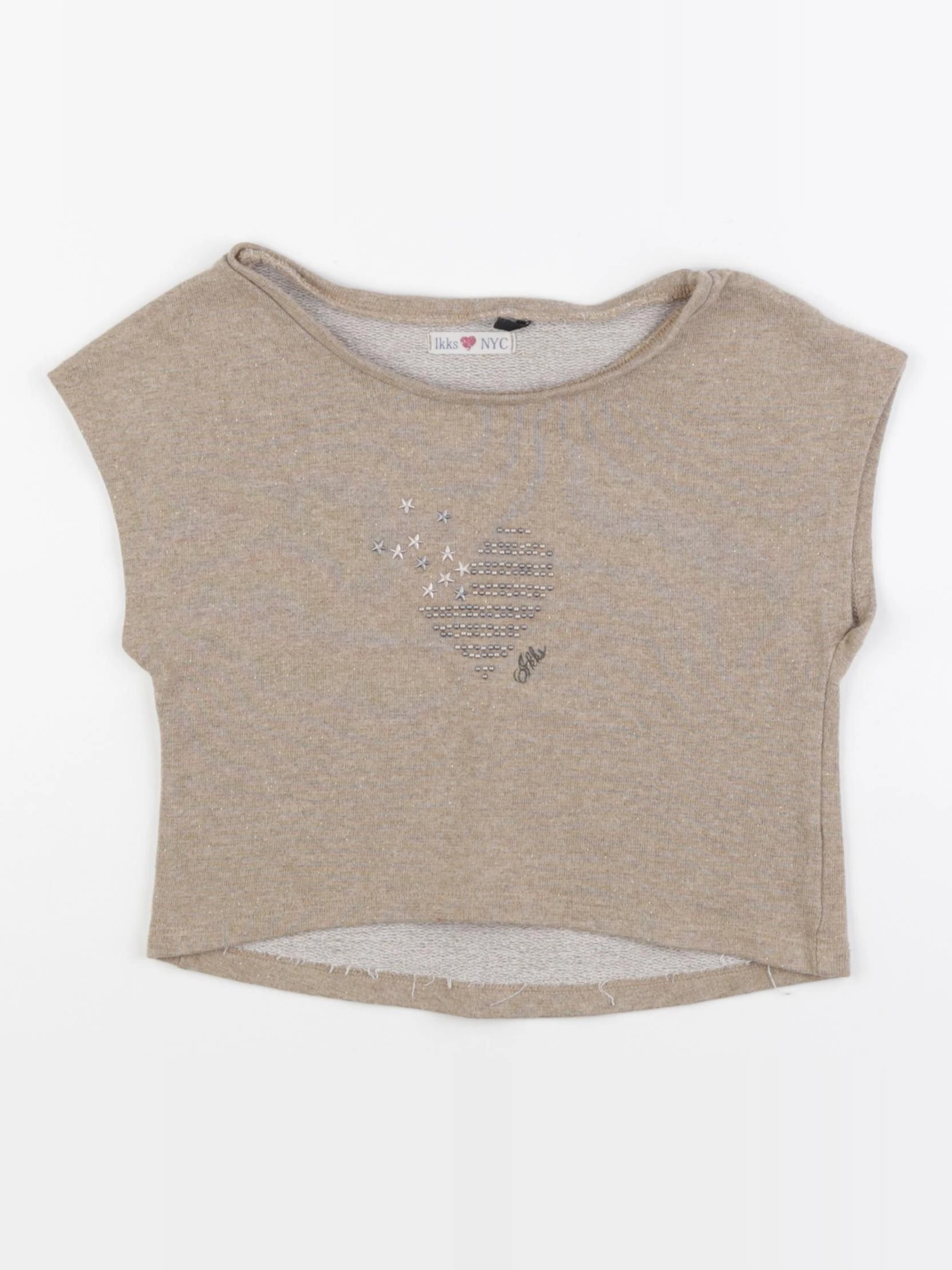 IKKS - tee-shirt or, beige - 8 ans