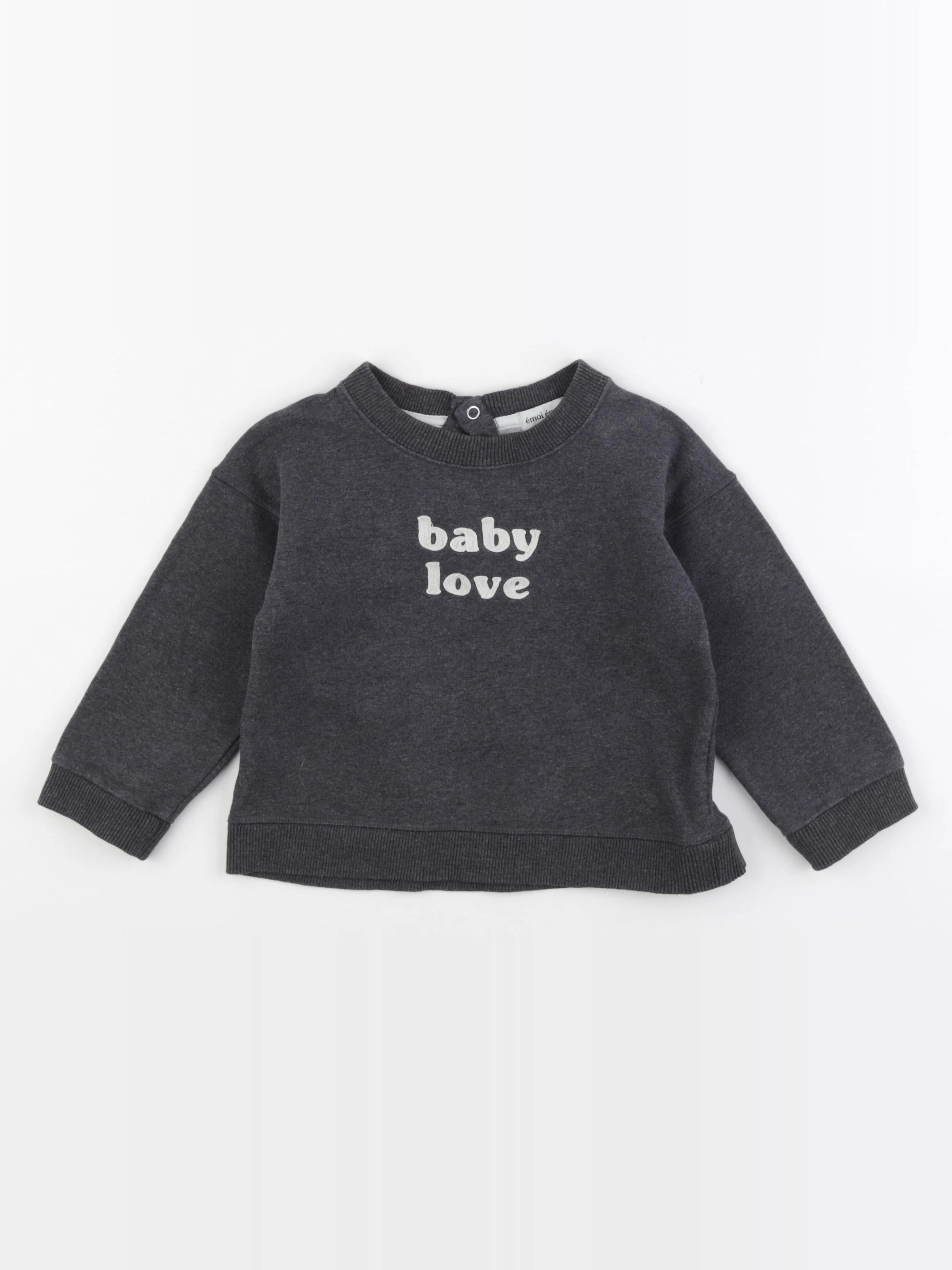 Emoi emoi - sweat gris - 2 ans