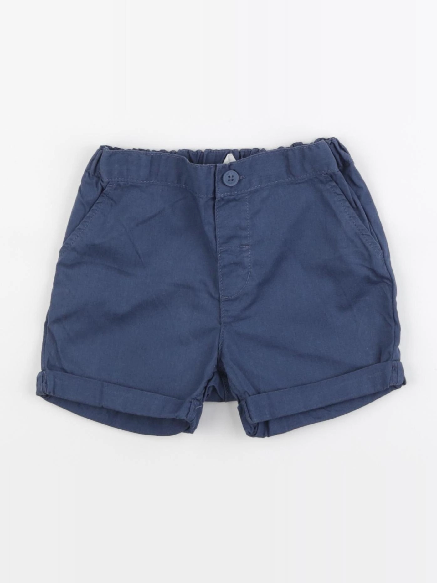 H&M - short bleu - 18/24 mois