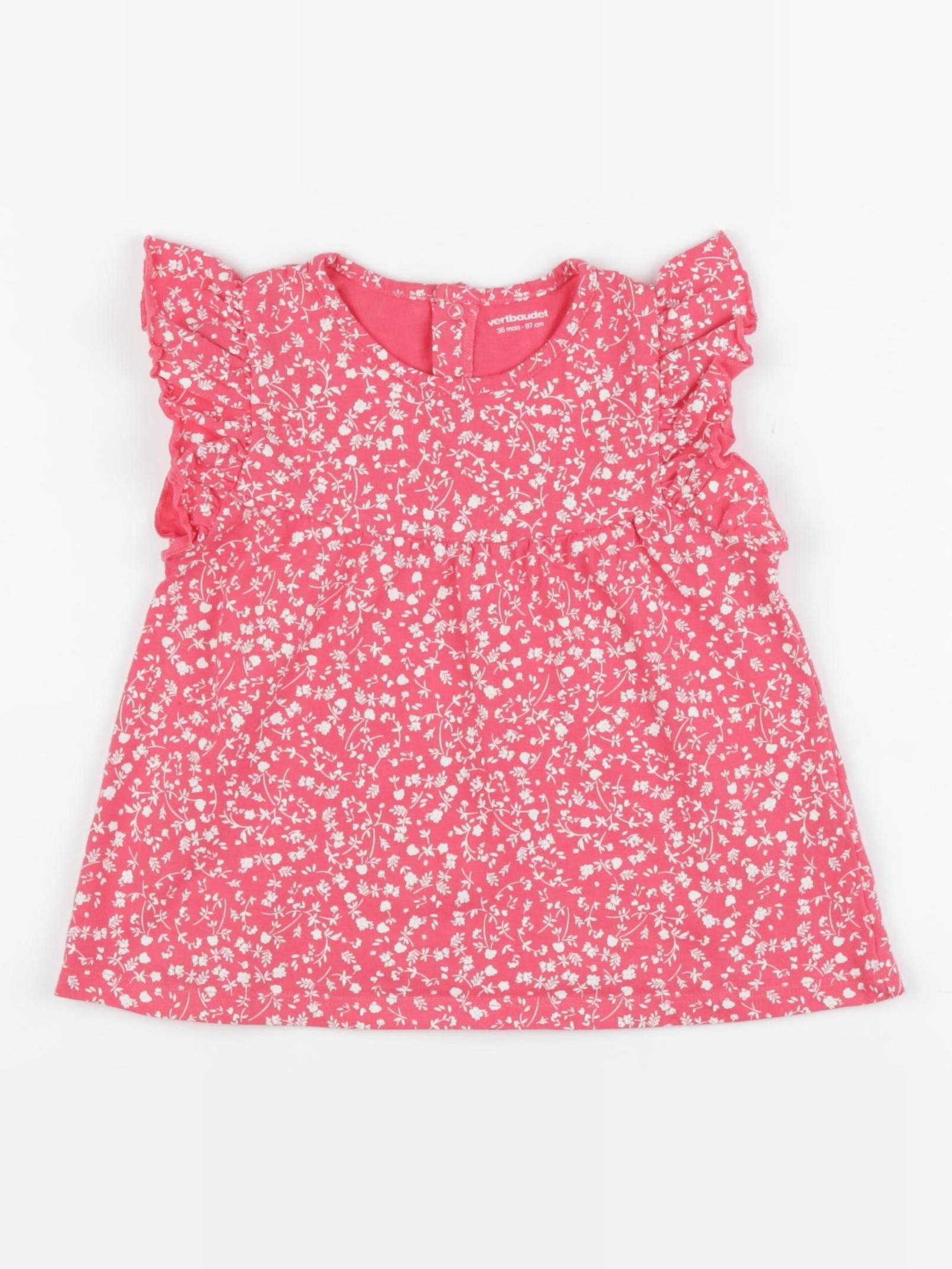 Vertbaudet - tee-shirt rose - 3 ans