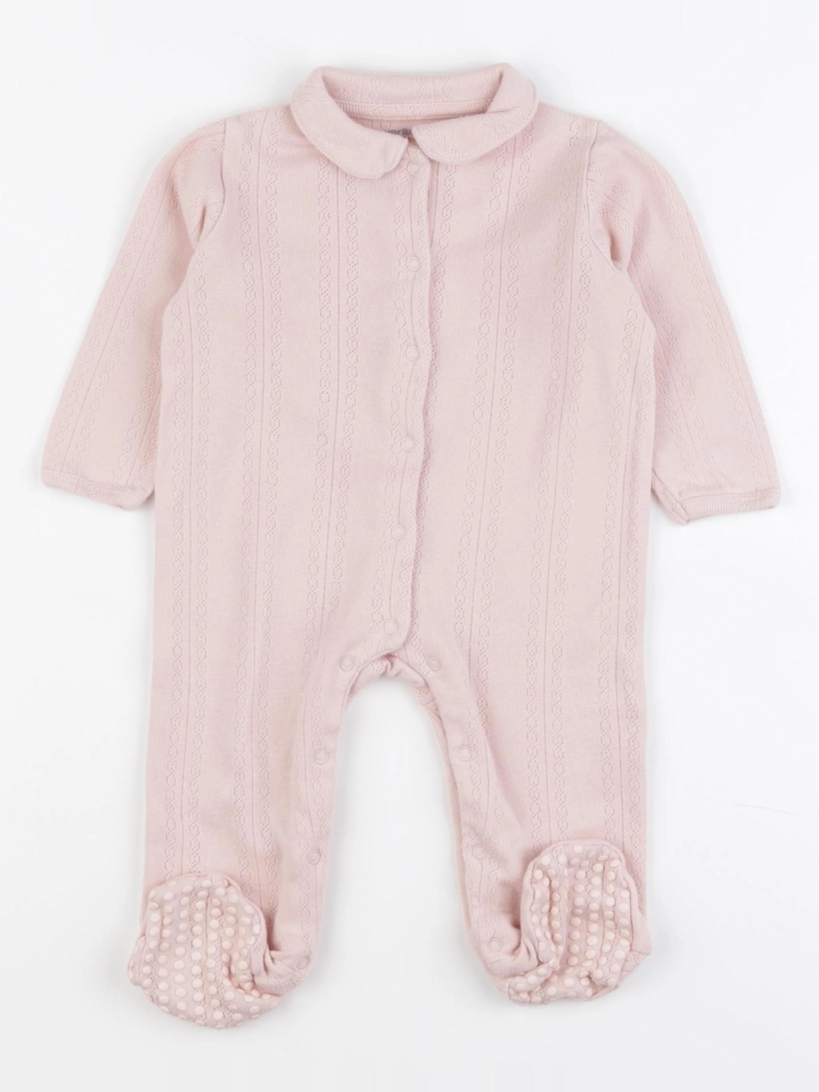 Vertbaudet - pyjama coton rose - 9 mois