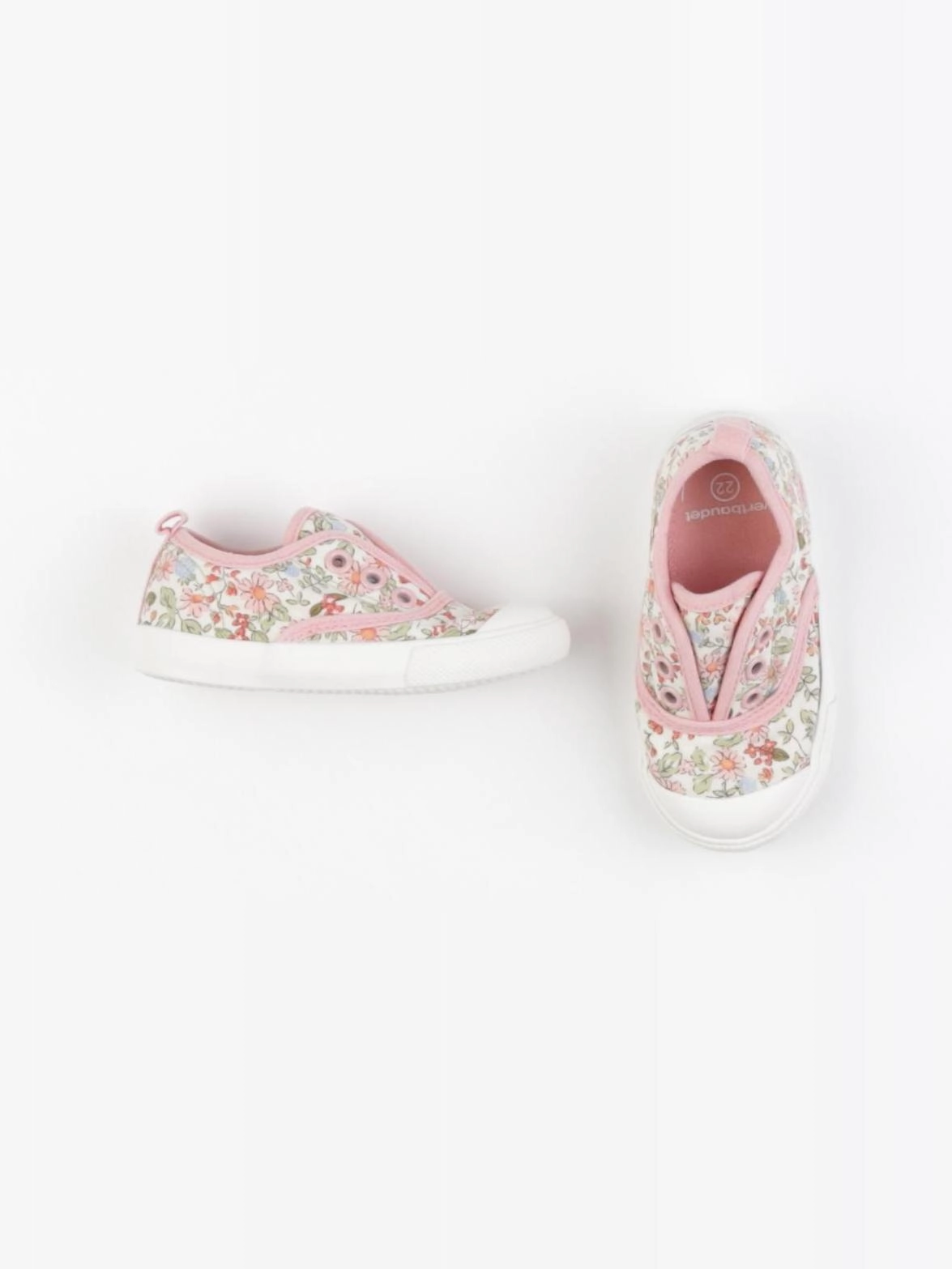 Vertbaudet - tennis élastiqué rose - pointure 22