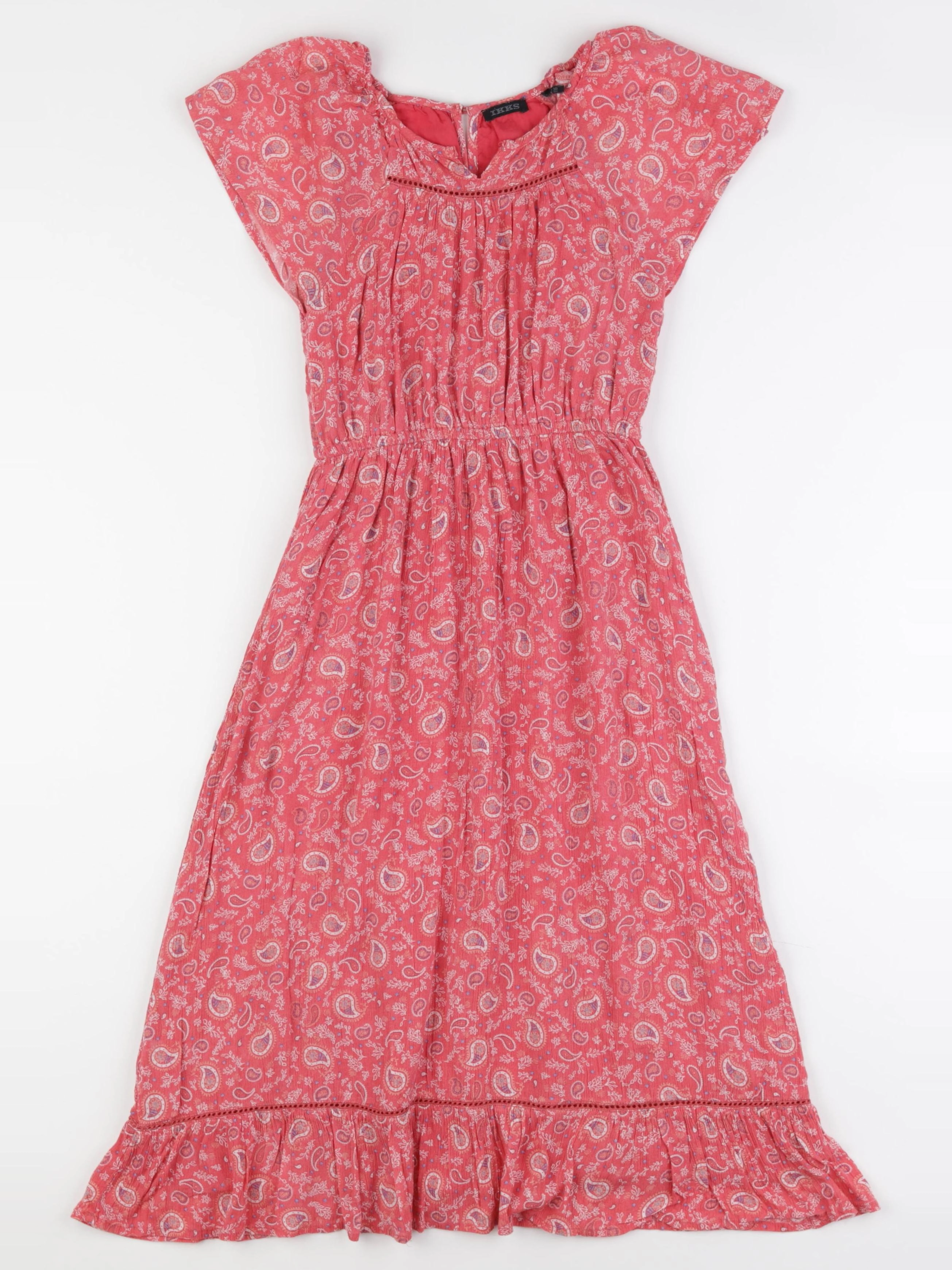 IKKS - robe longue rose - 6 ans