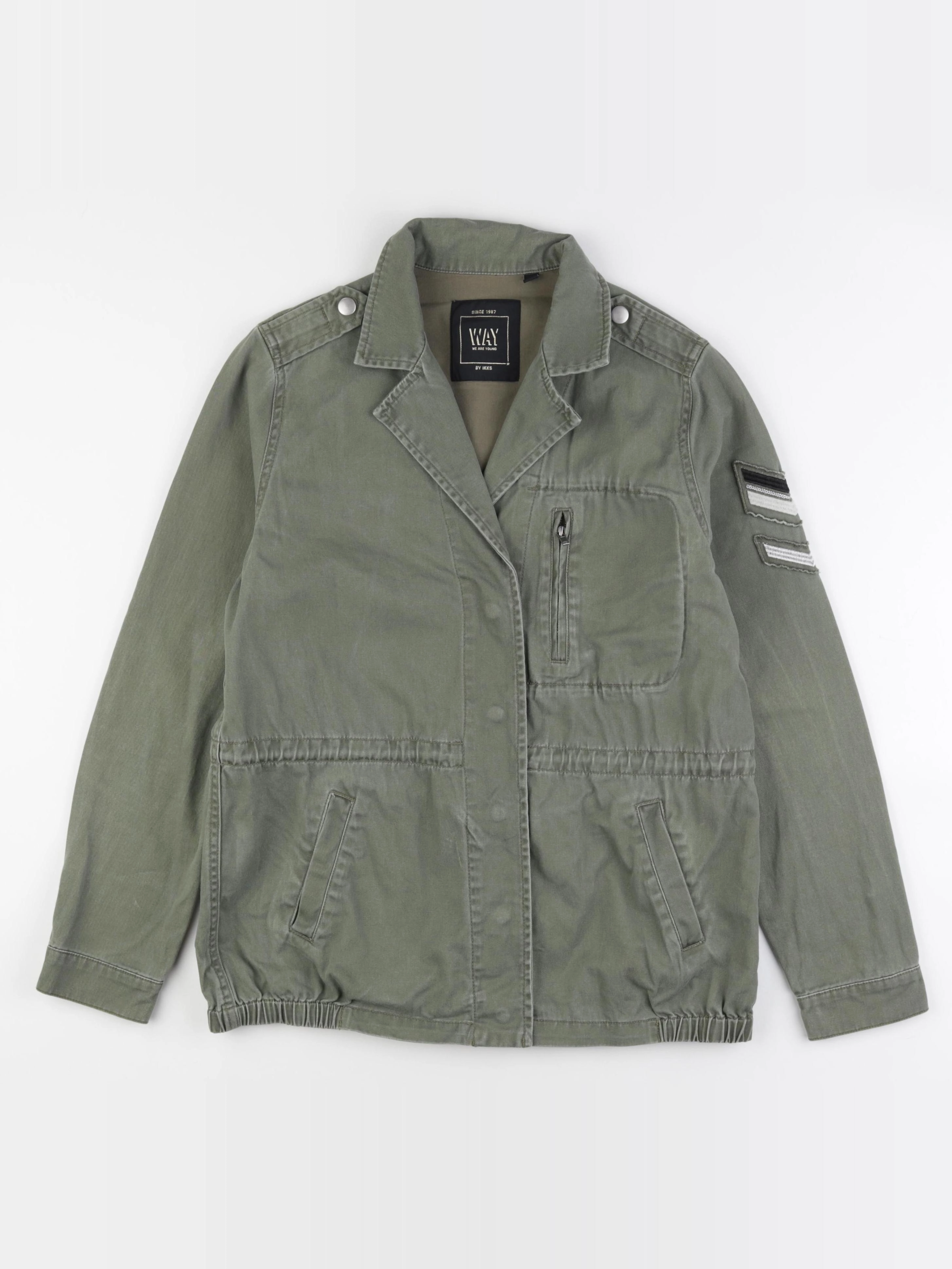 IKKS - veste imprimé au dos vert - 14 ans