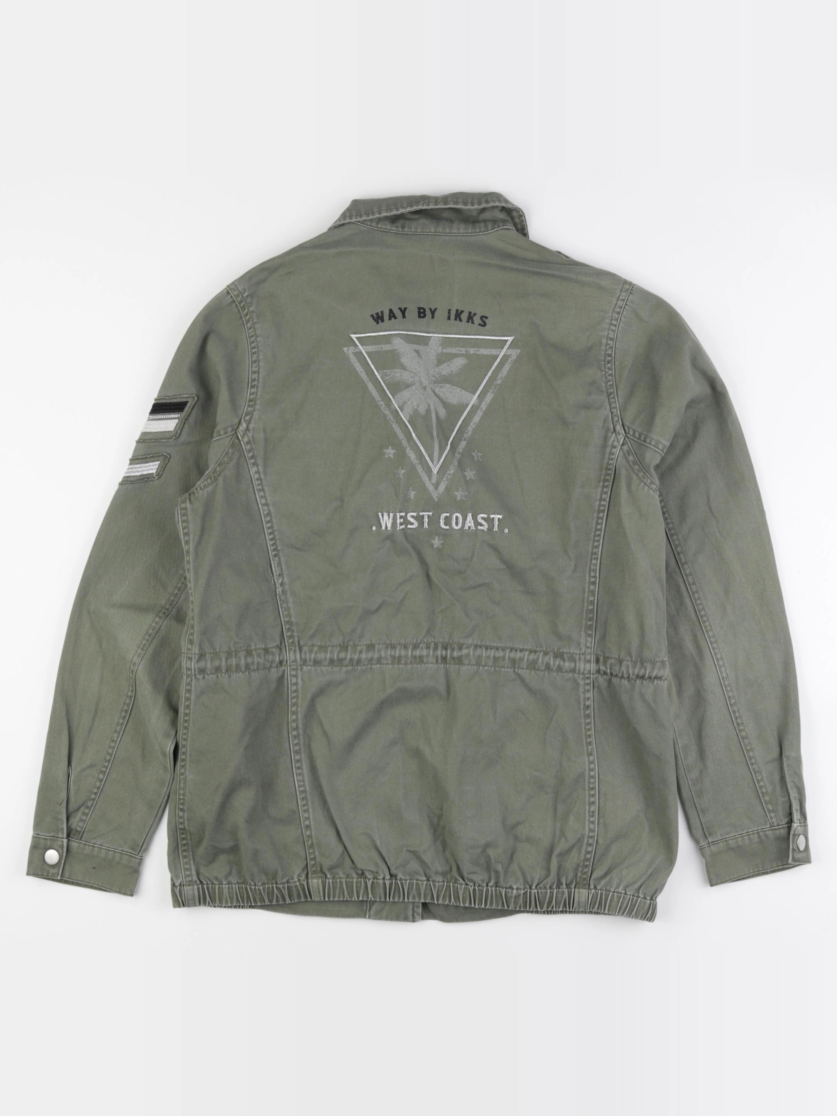 IKKS - veste imprimé au dos vert - 14 ans