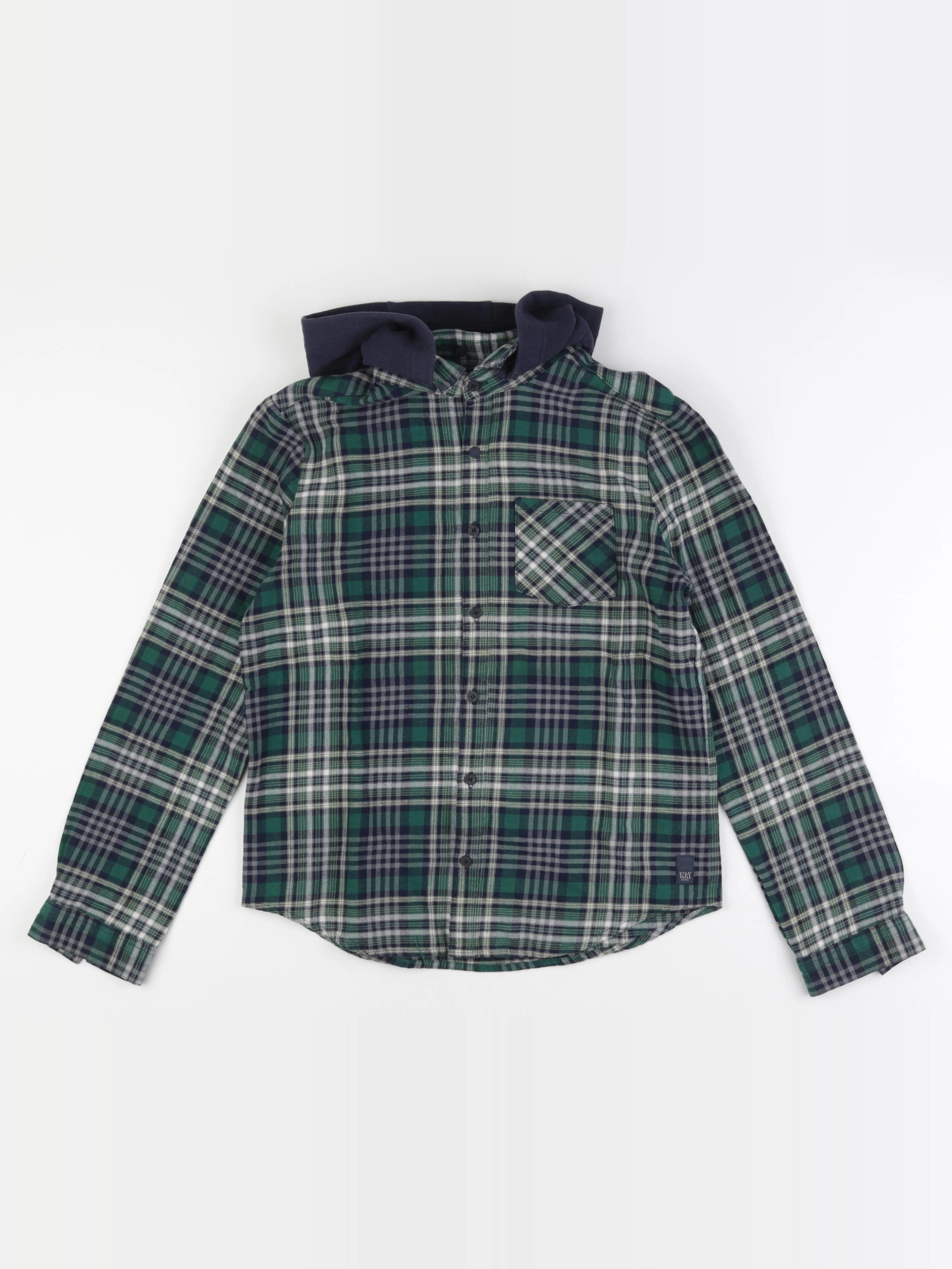 IKKS - chemise vert - 14 ans