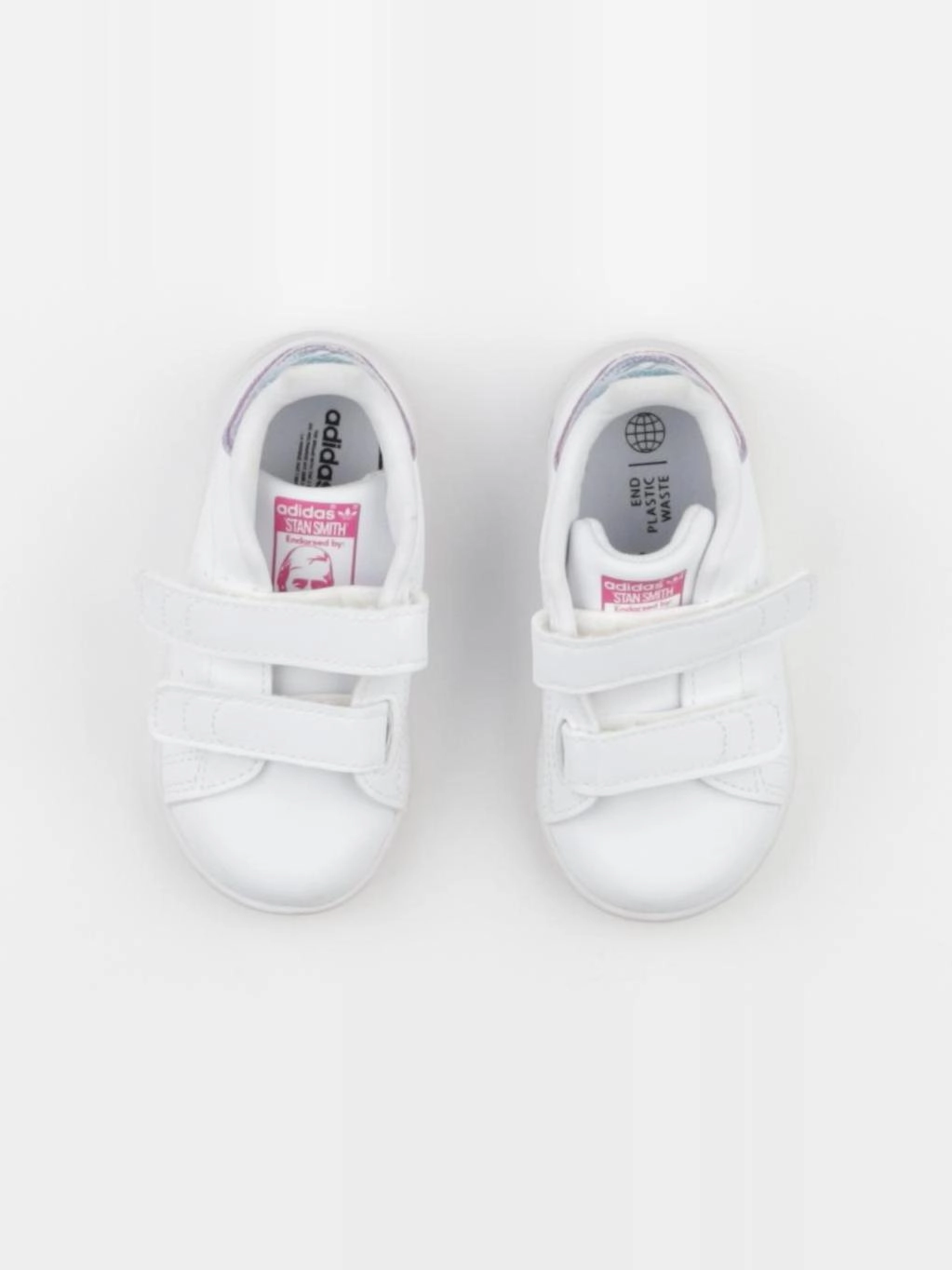 Adidas - tennis à scratch/ lacets blanc - pointure 21