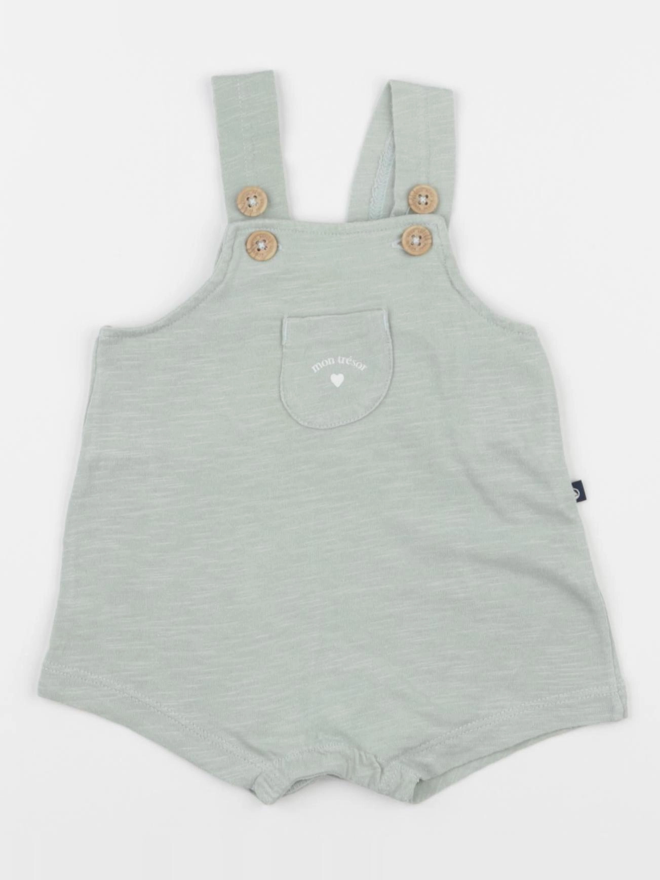 Petit Bateau - combinaison vert - 1 mois