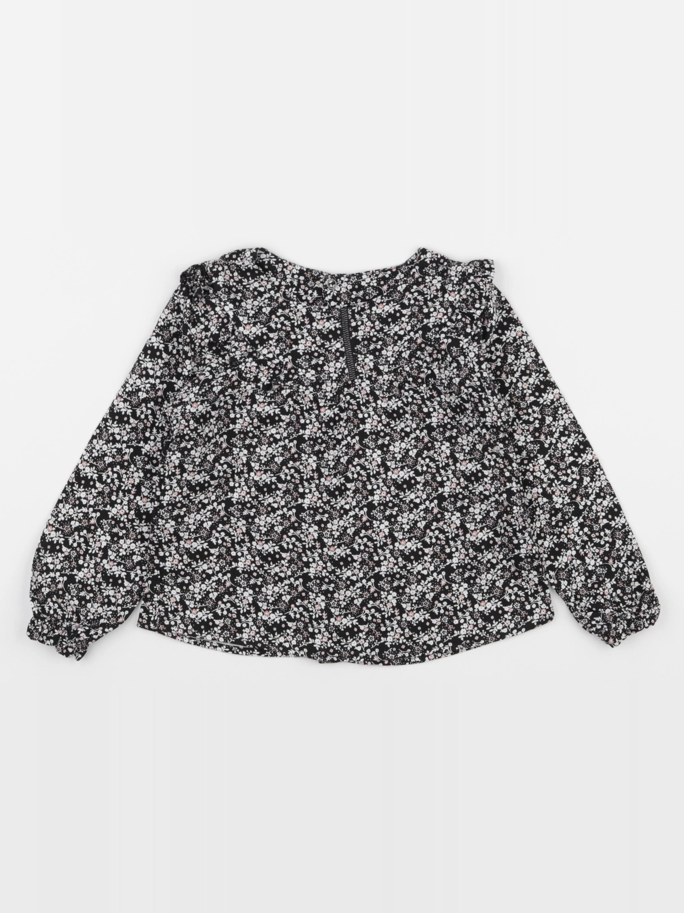 IKKS - blouse noir, rose - 3 ans
