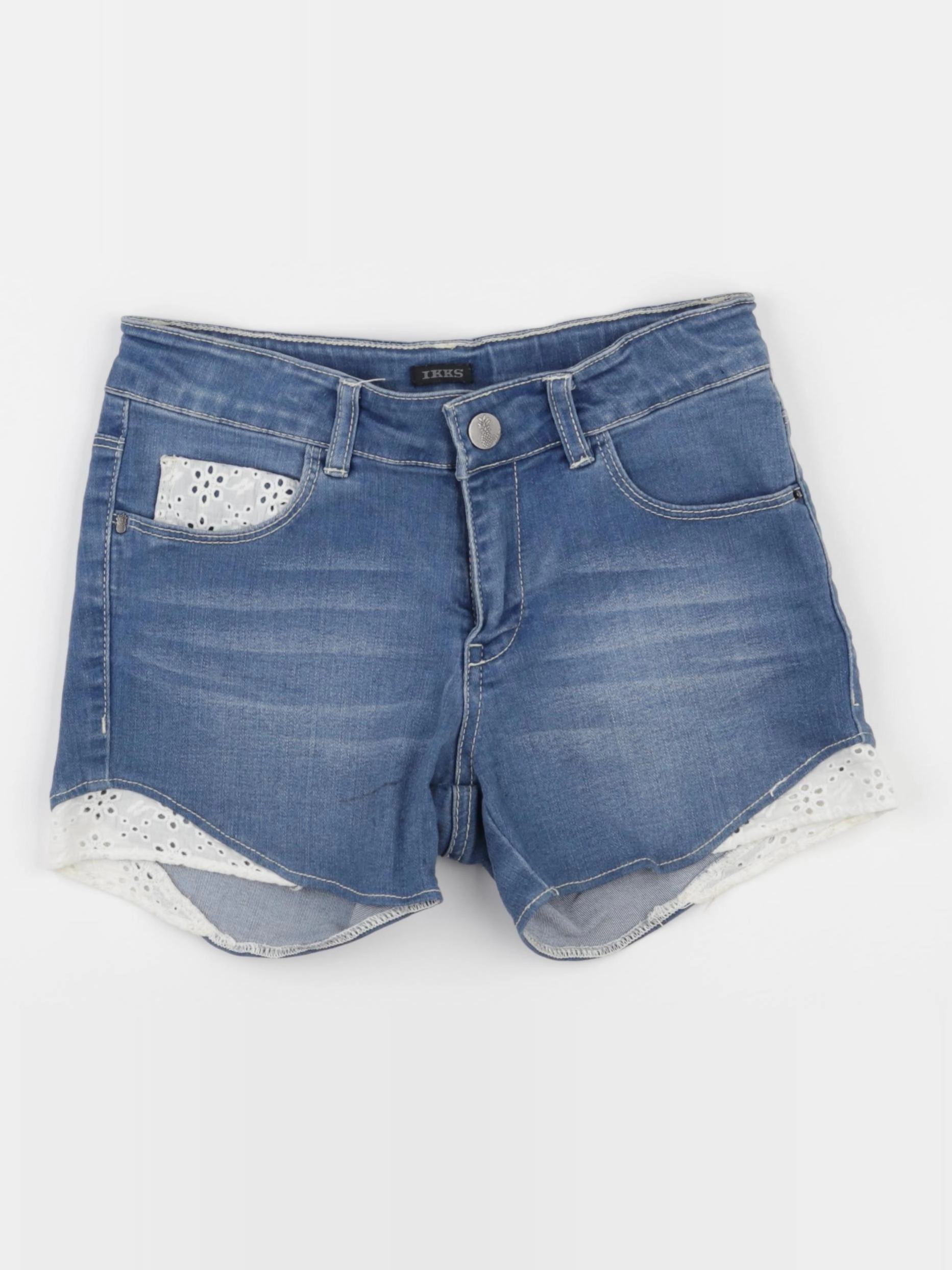 IKKS - short bleu - 10 ans