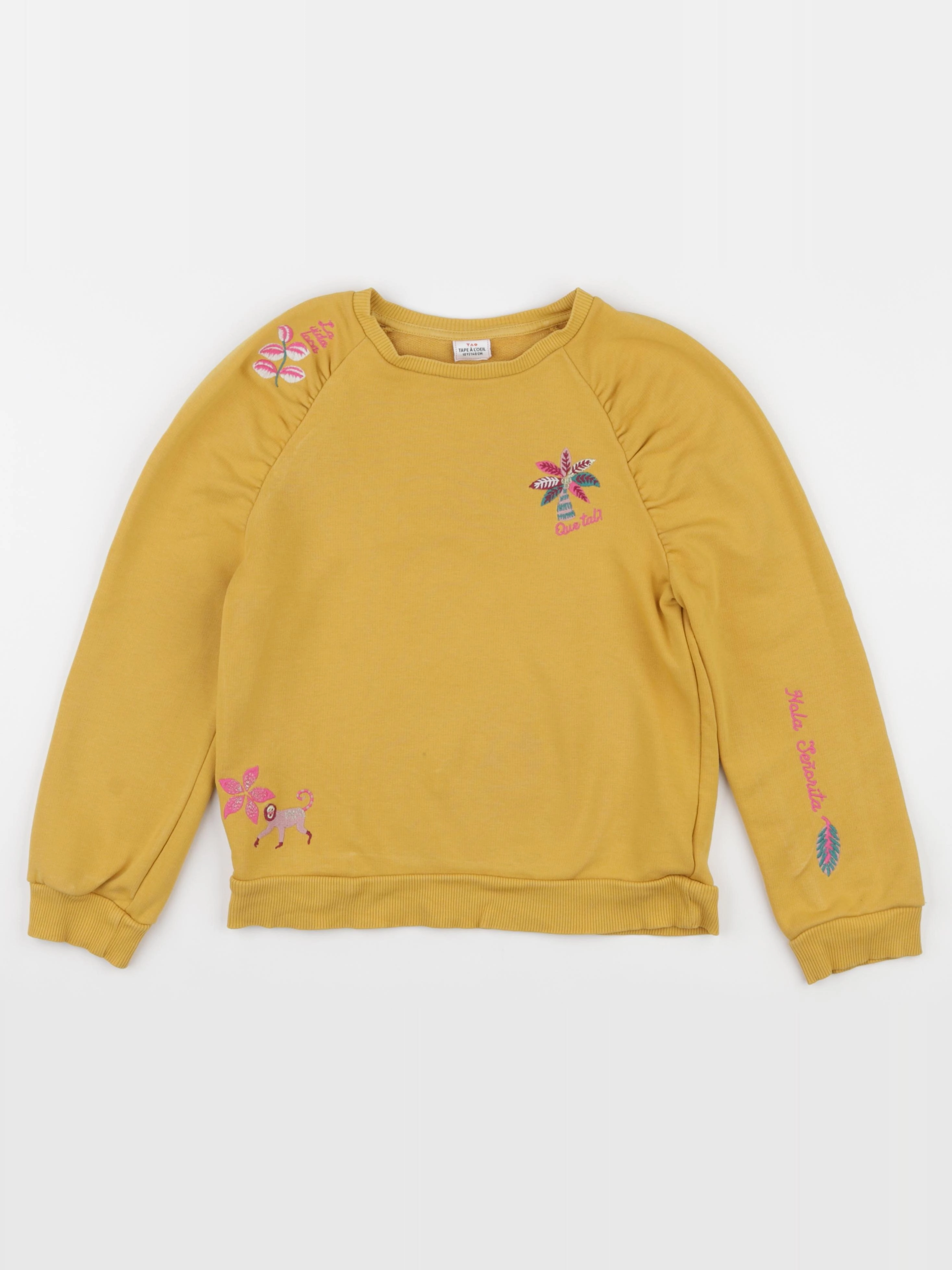 Tape à l'oeil - sweat jaune - 10 ans