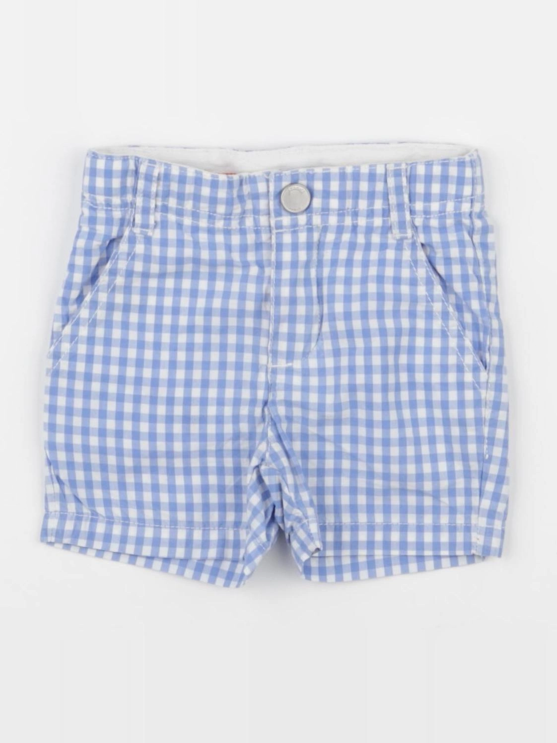 Jacadi - short blanc, bleu - 6 mois