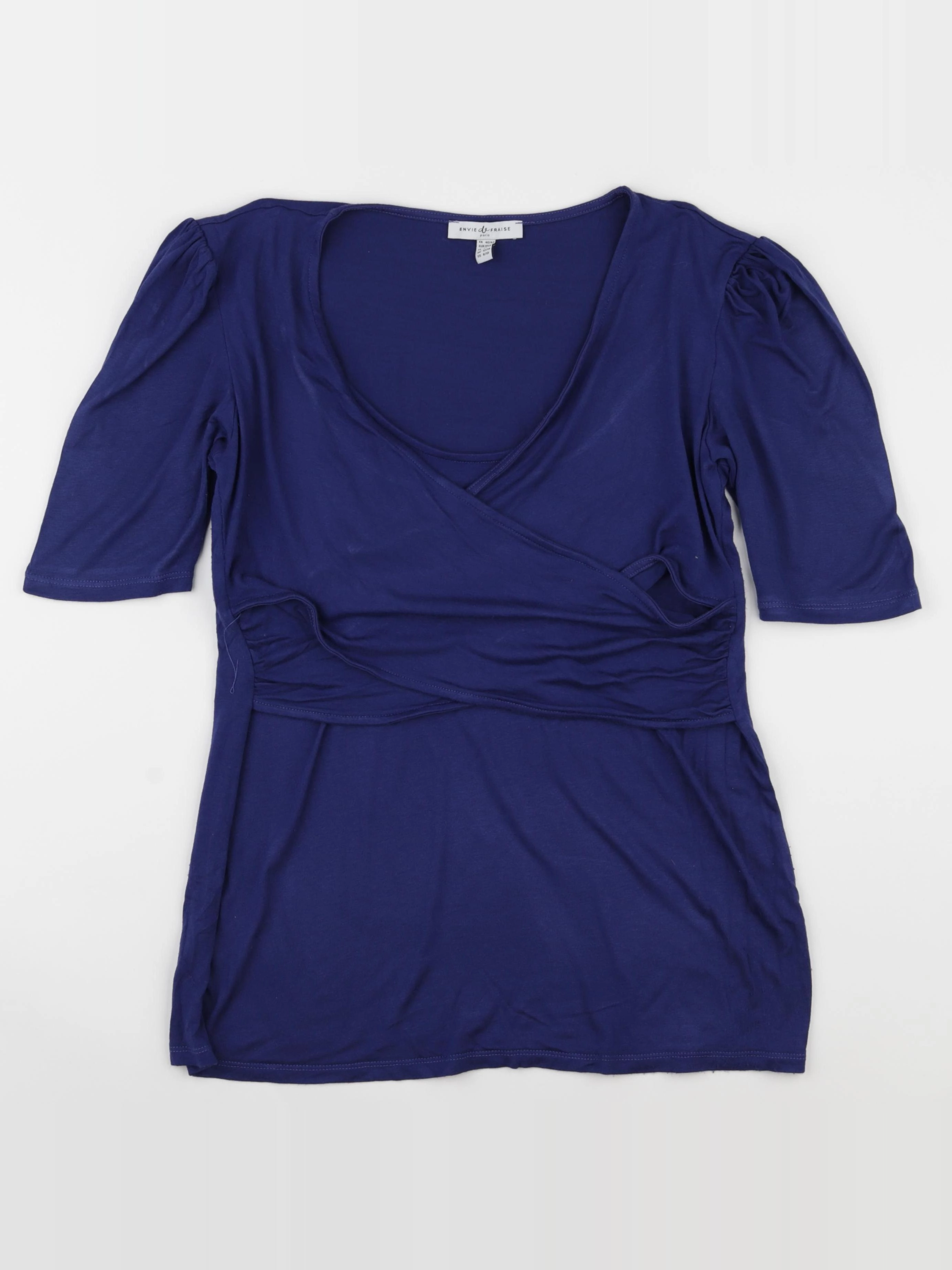 Envie de fraise - tee-shirt allaitement bleu - 40 à 42