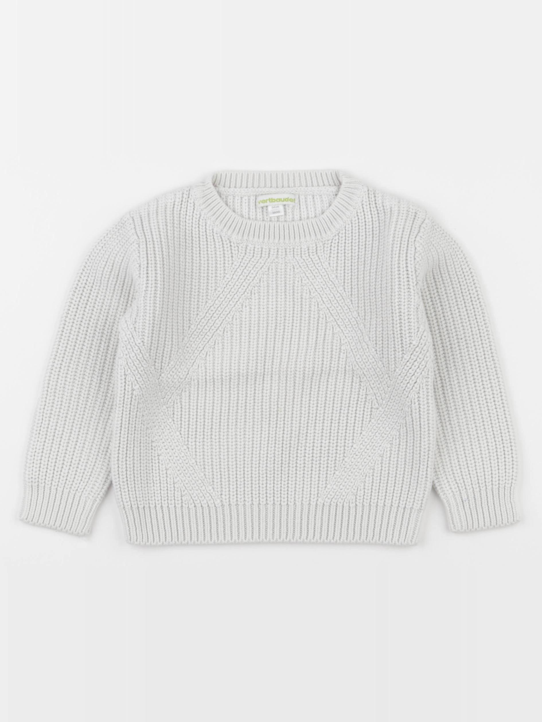Vertbaudet - pull blanc - 3 ans