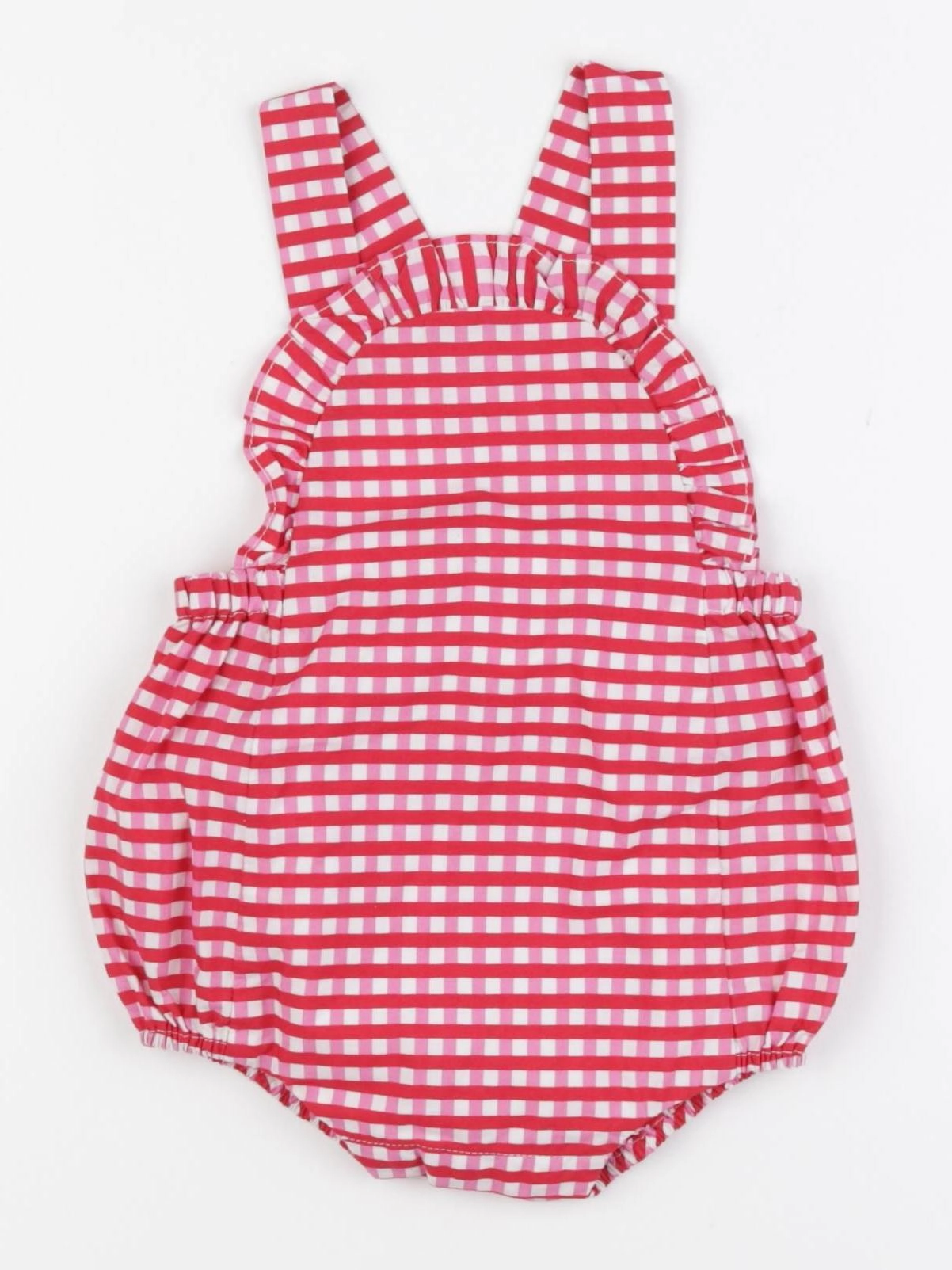 Jacadi - combinaison rose, rouge - 6 mois
