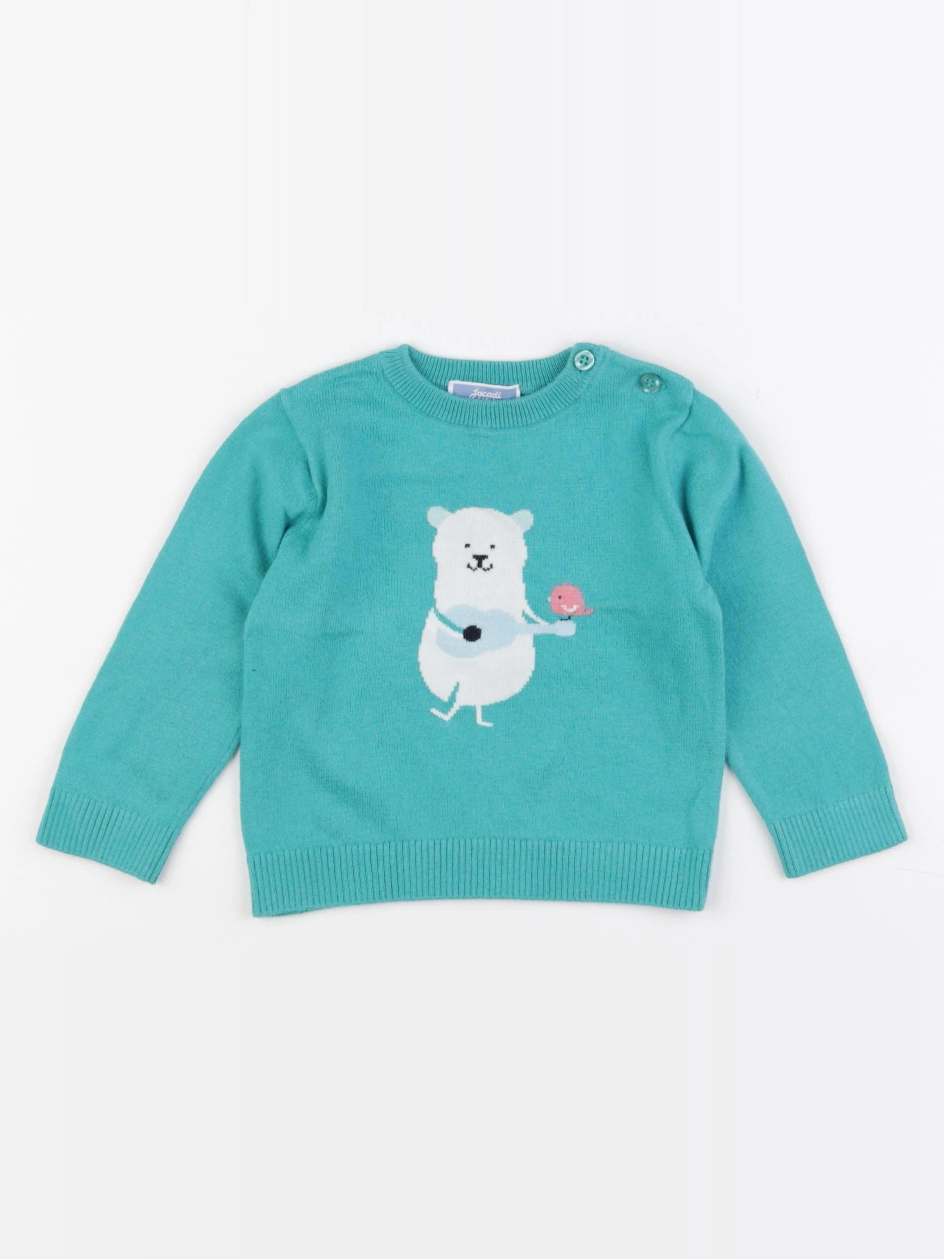 Jacadi - pull vert - 18 mois