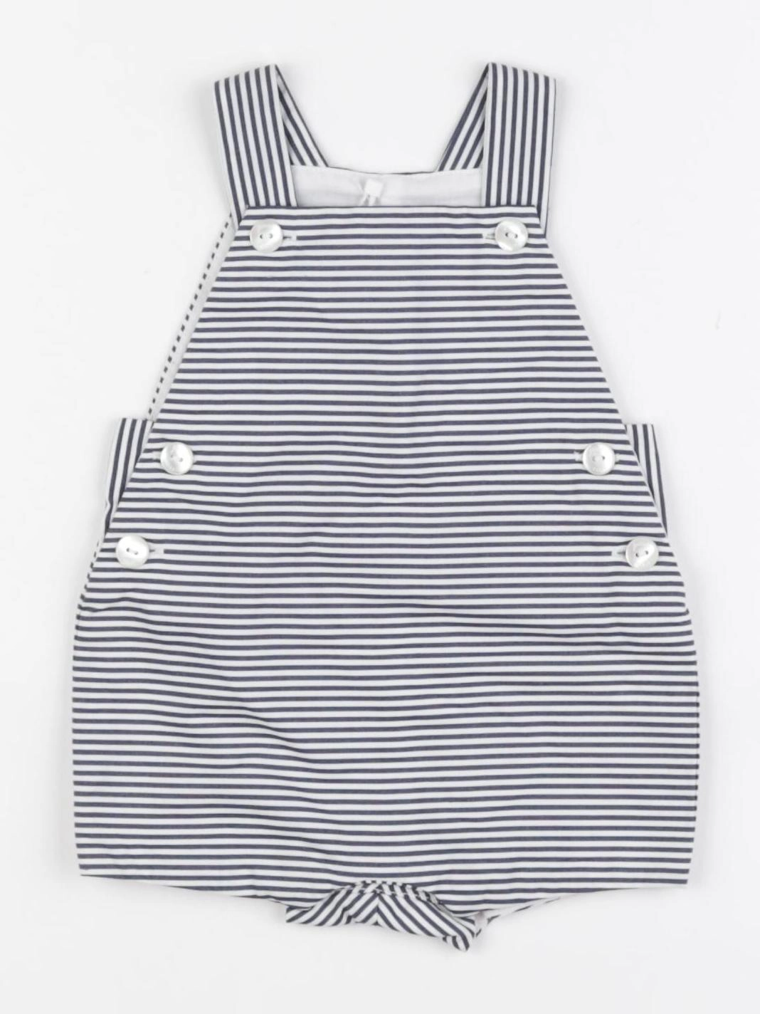 Jacadi - salopette blanc, bleu - 1 mois