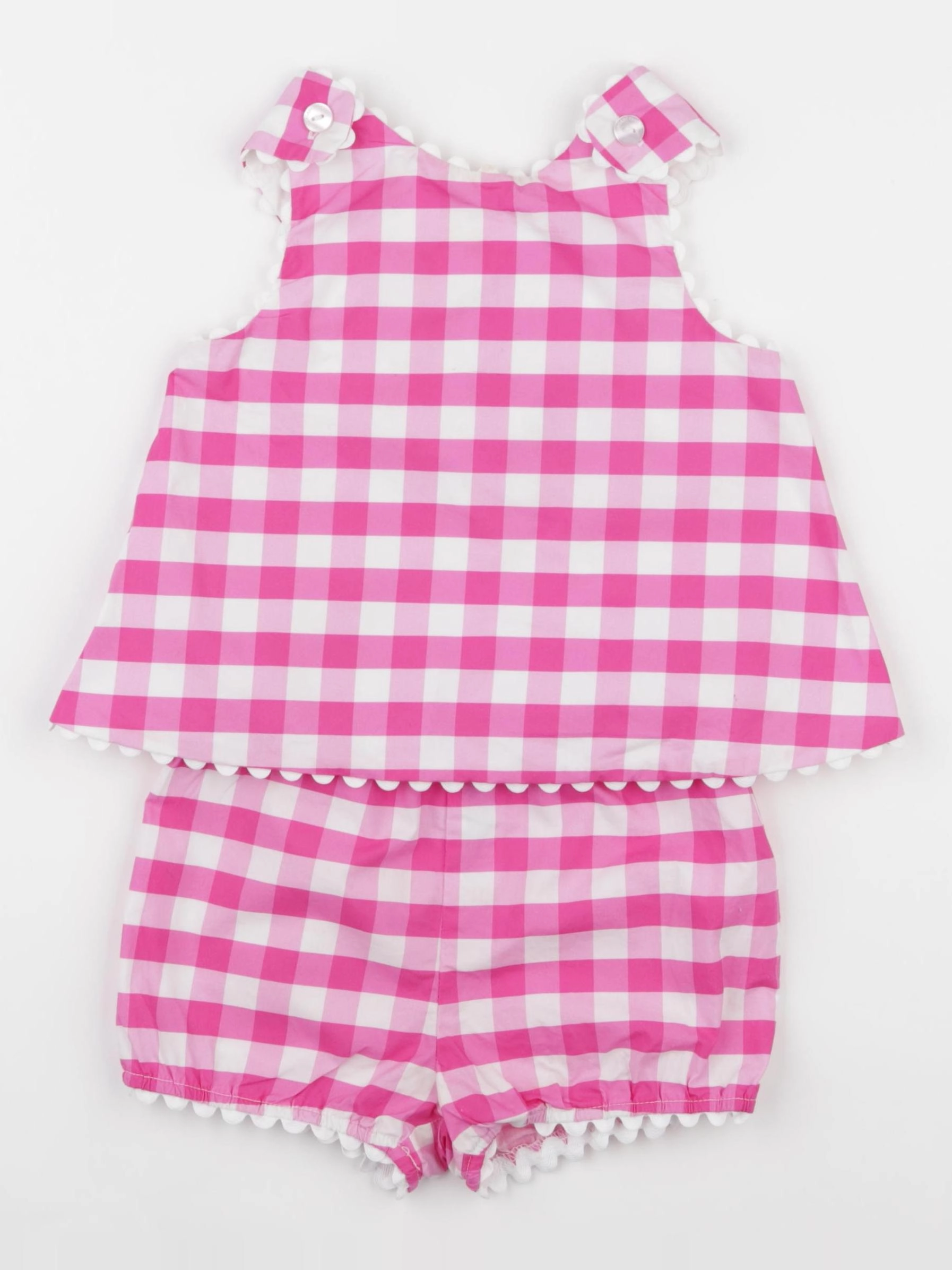 Jacadi - ensemble blanc, rose - 36 mois