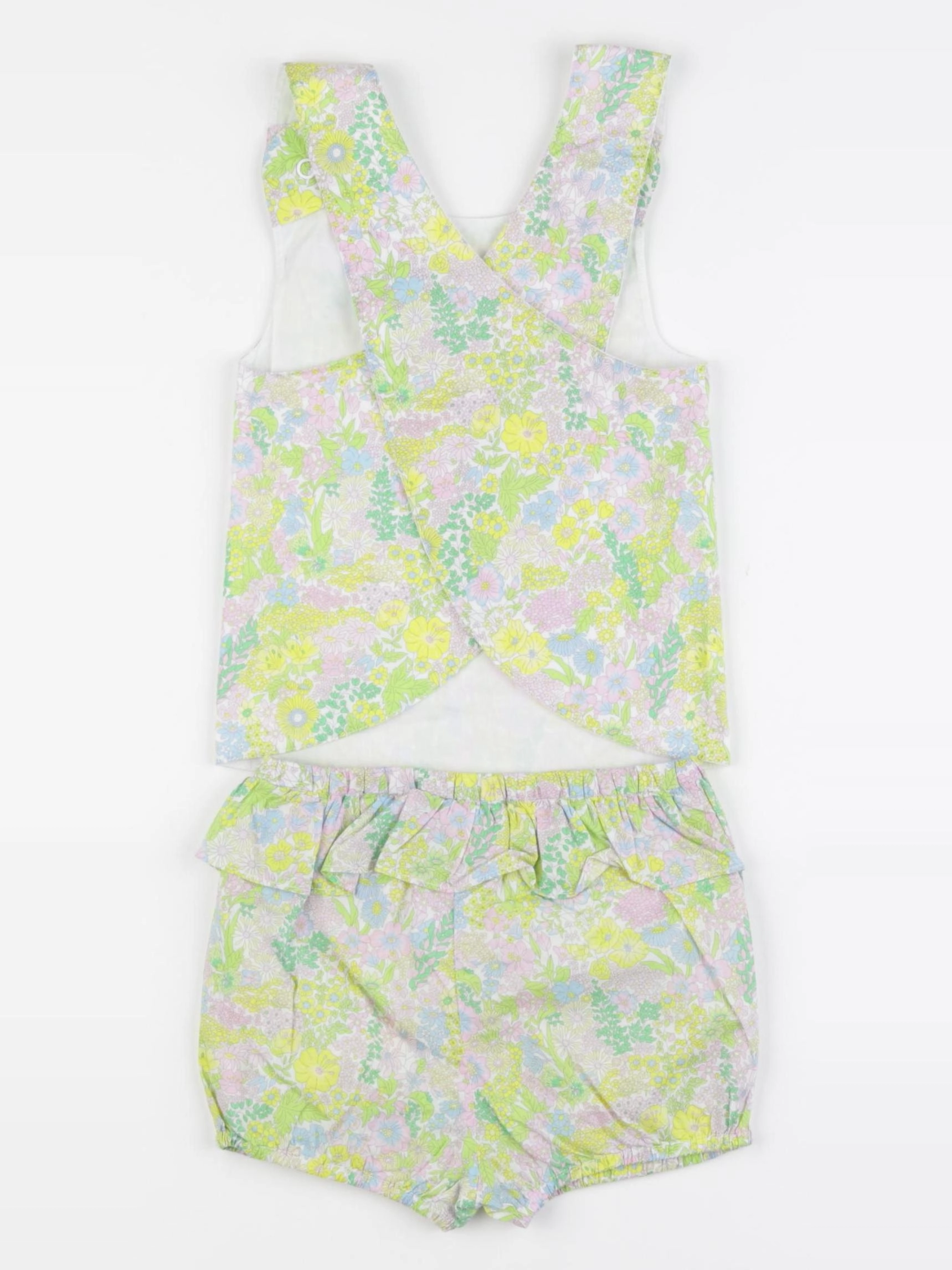 Jacadi - ensemble vert, rose - 24 mois