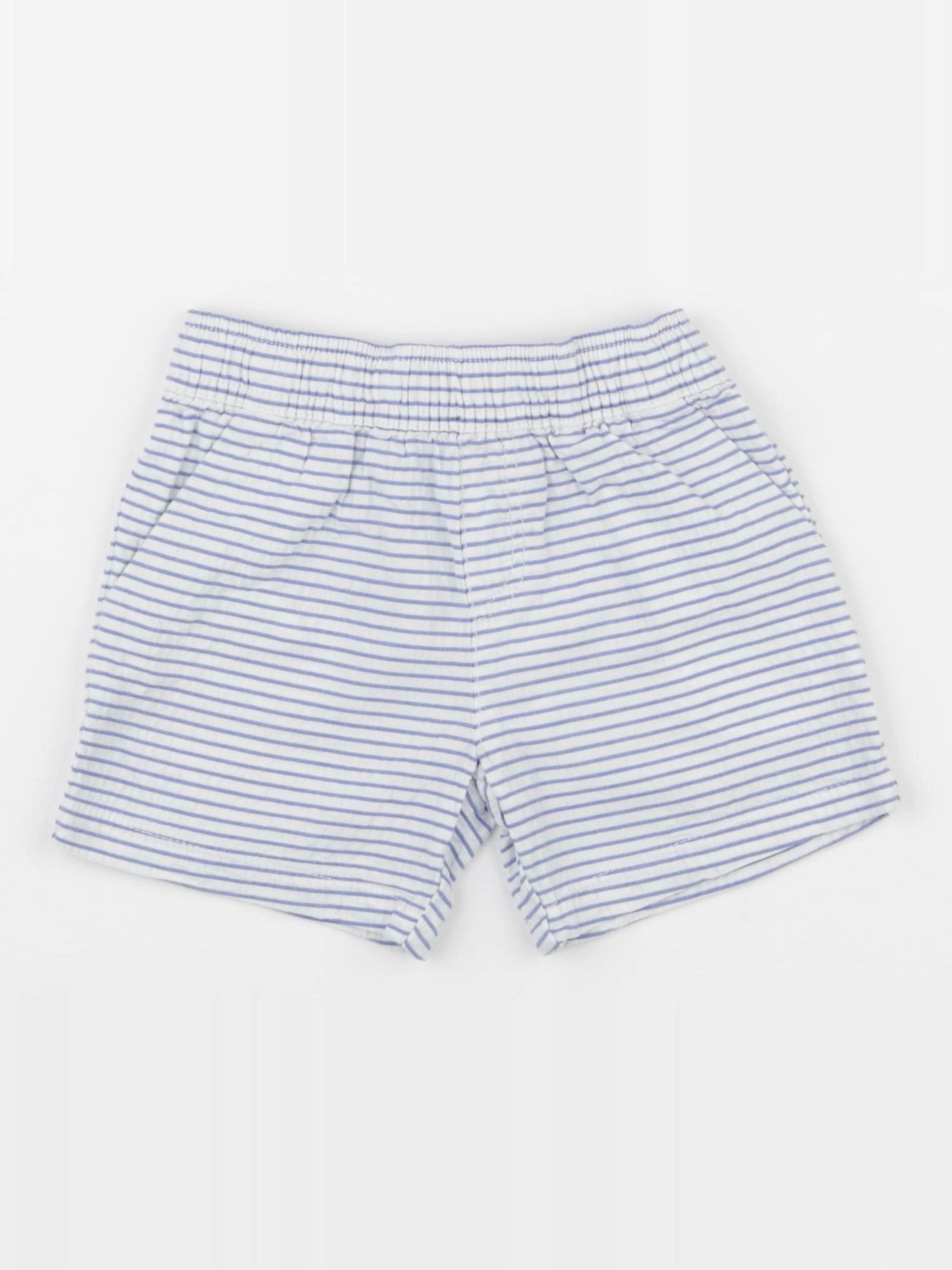 Jacadi - short blanc, bleu - 18 mois
