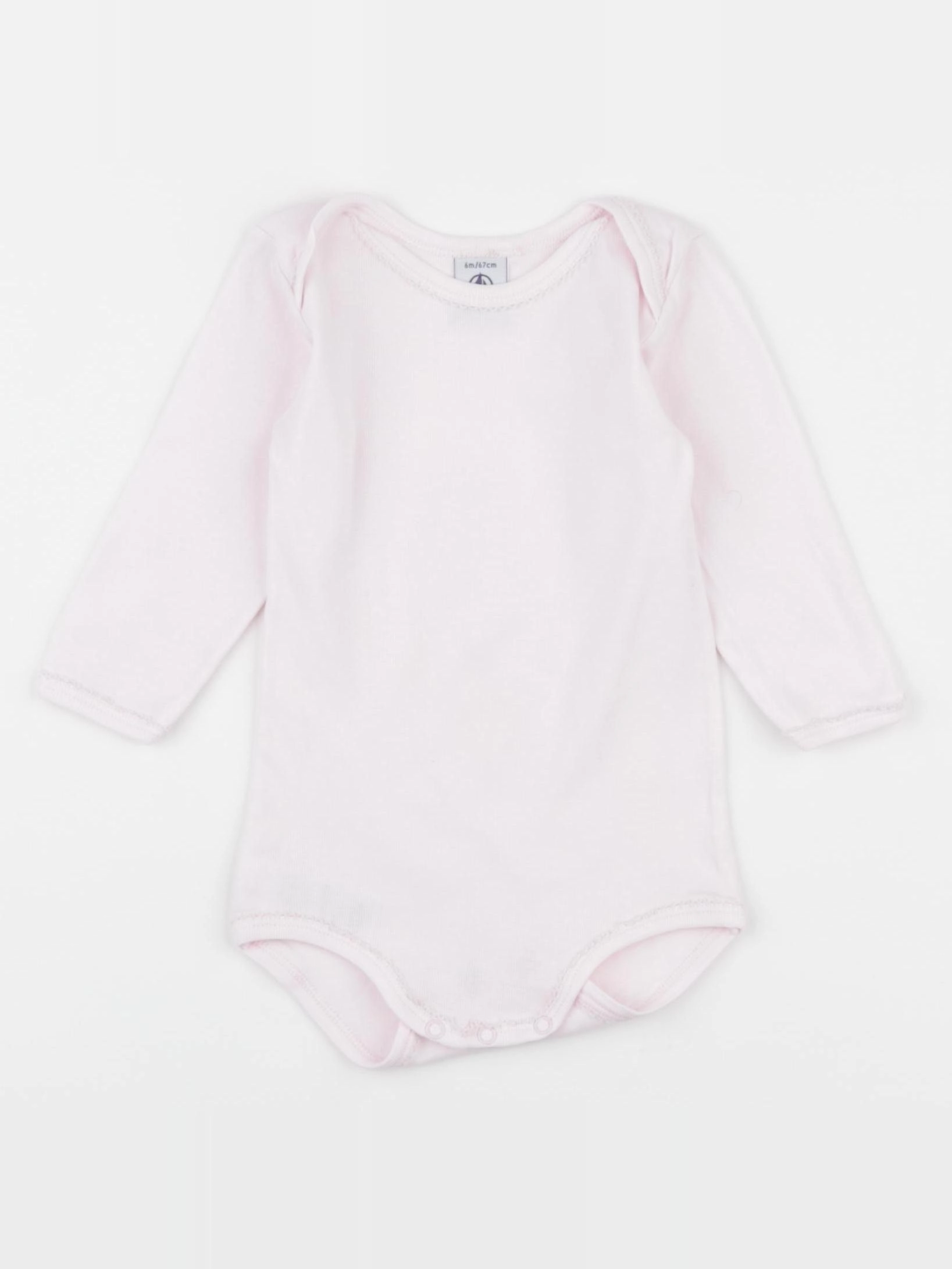 Petit Bateau - body rose - 6 mois