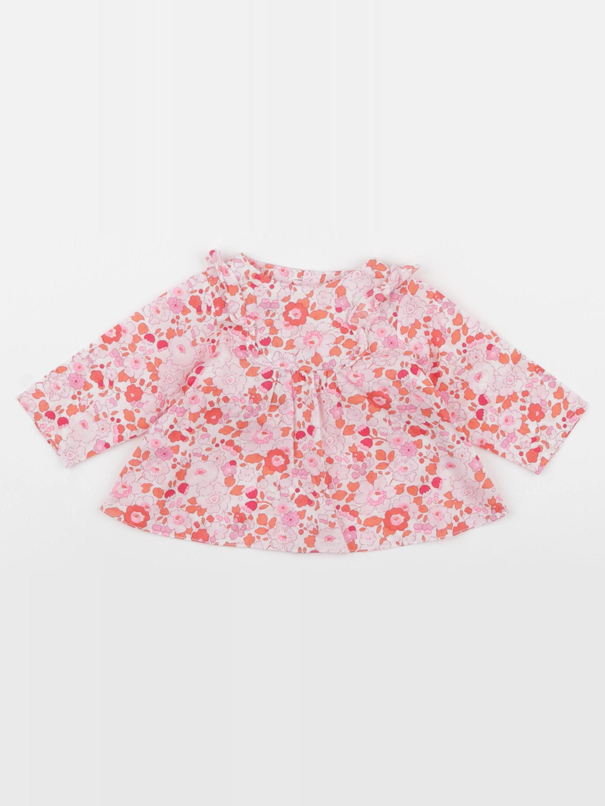 Jacadi - blouse liberty multicolore - 1 mois