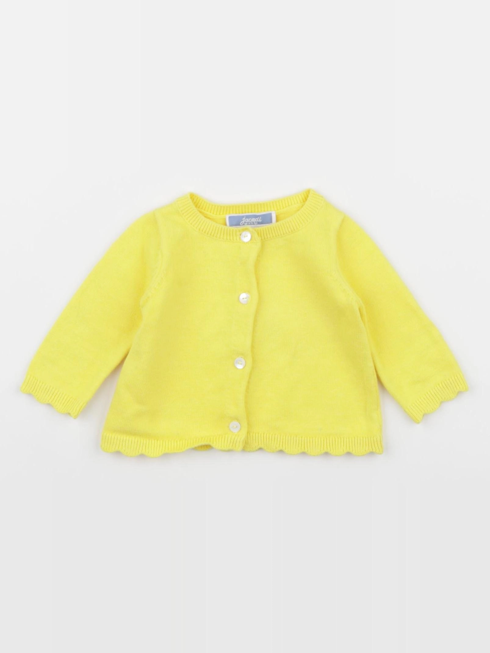 Jacadi - gilet jaune - 1 mois