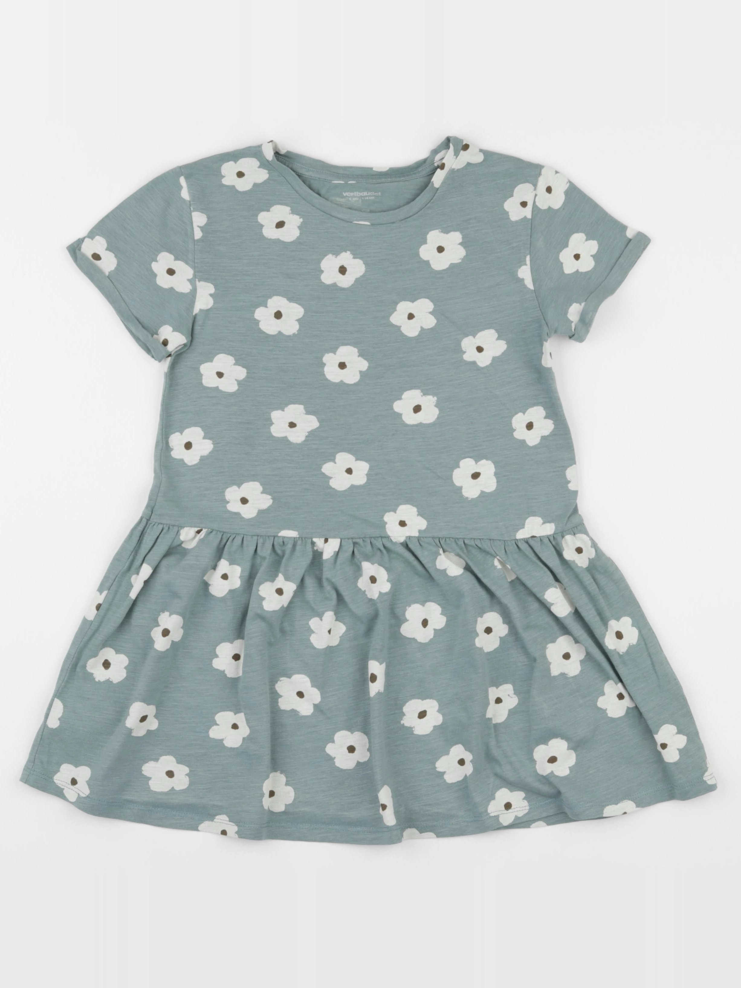 Vertbaudet - robe vert - 6 ans