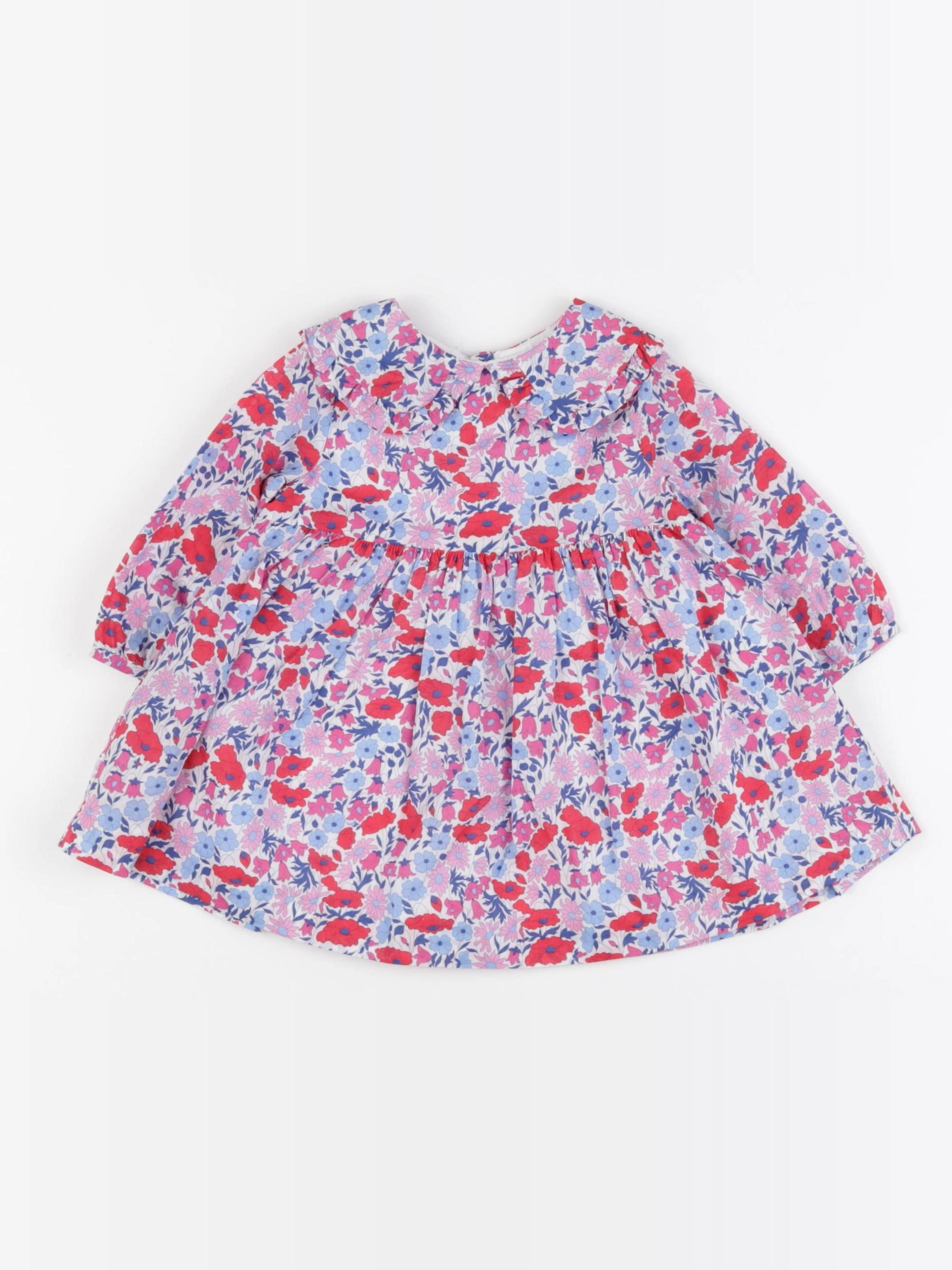 Jacadi - robe liberty multicolore - 6 mois