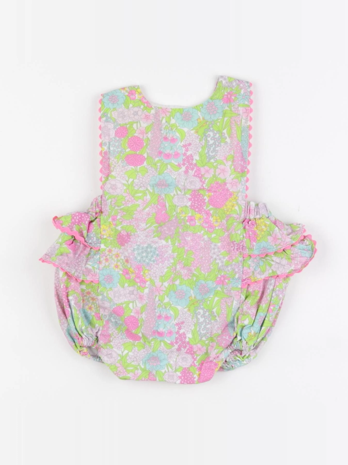 Jacadi - salopette liberty multicolore - 6 mois