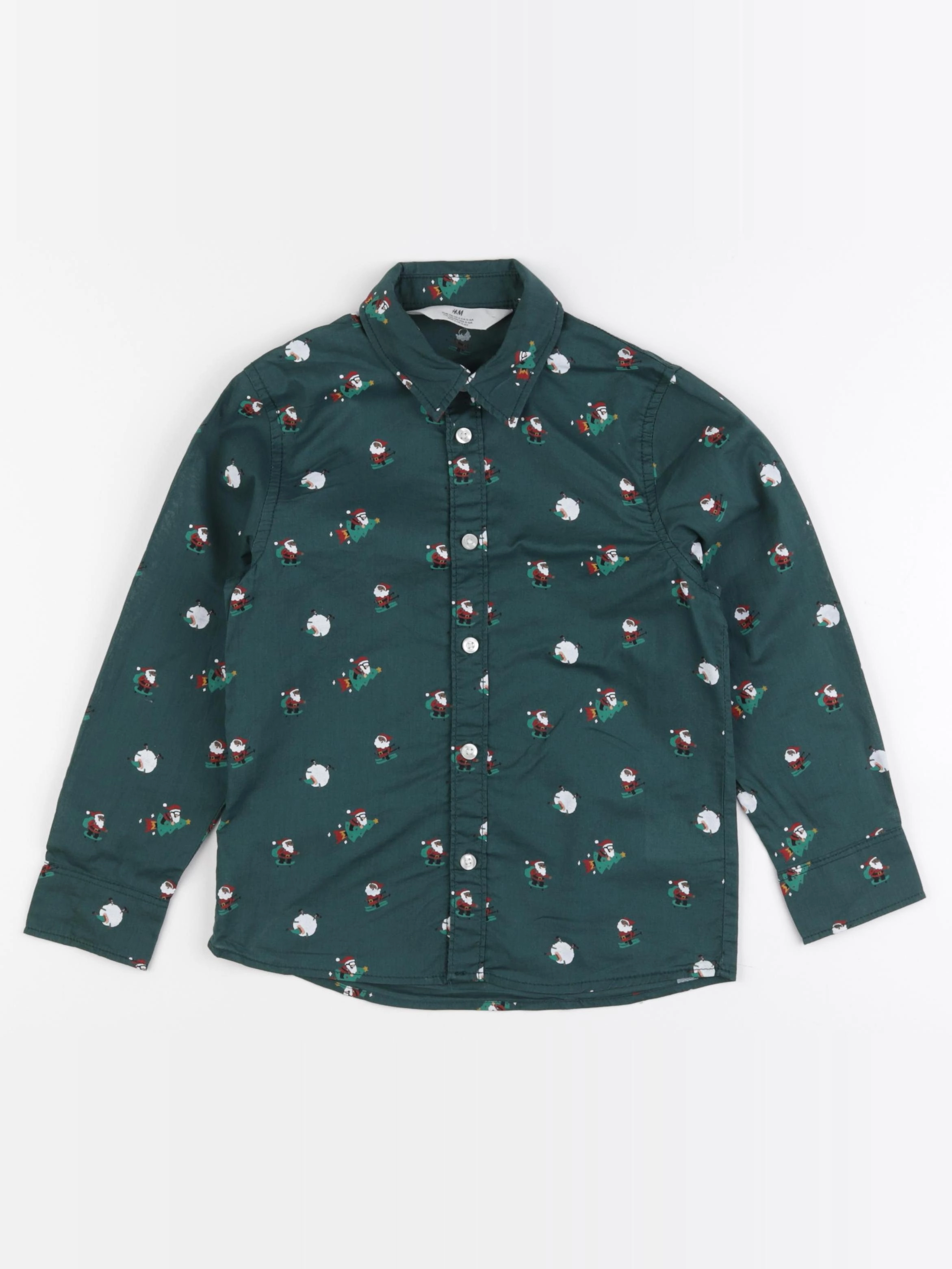 H&M - chemise vert - 5/6 ans