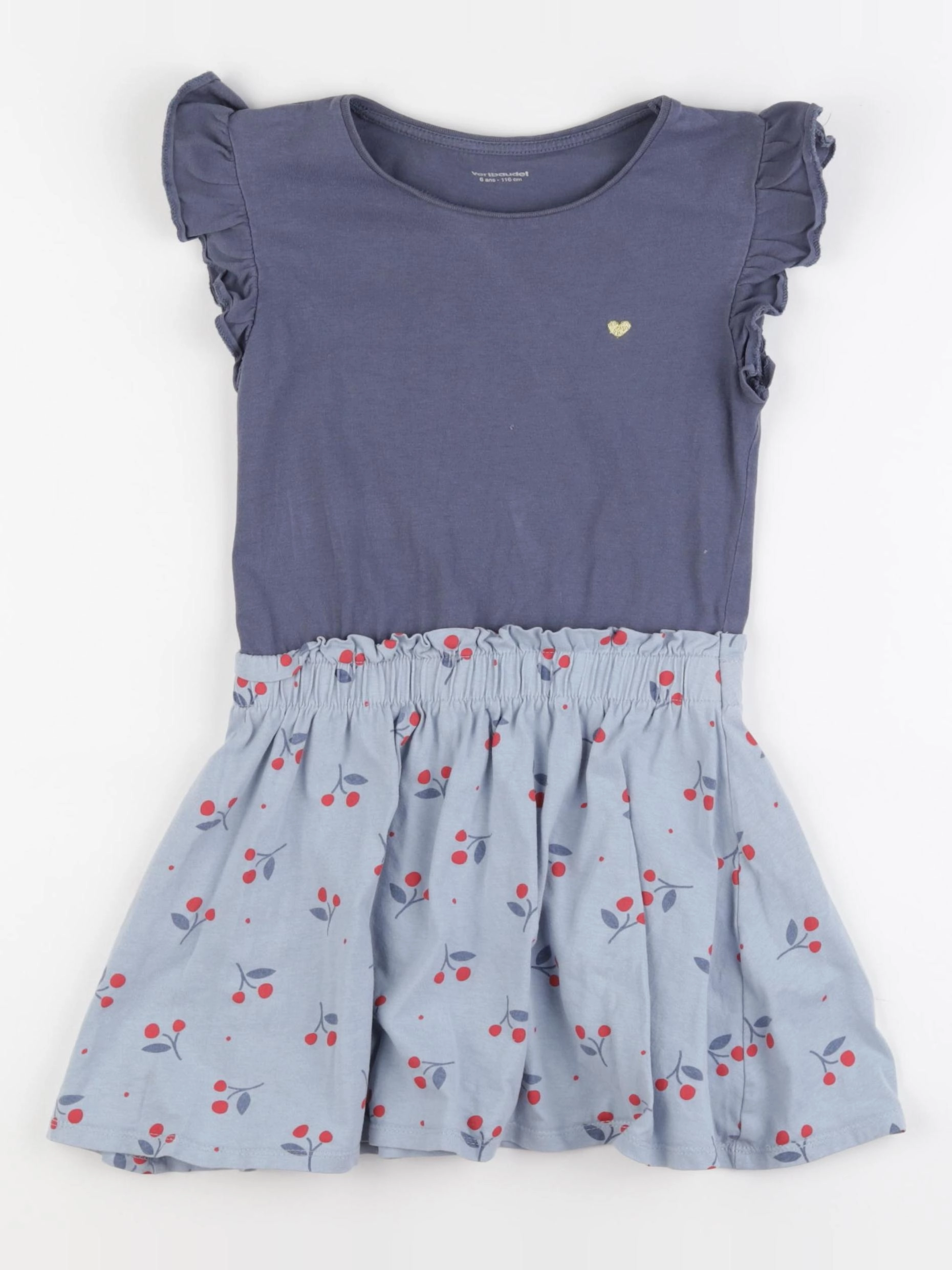 Vertbaudet - robe bleu - 6 ans