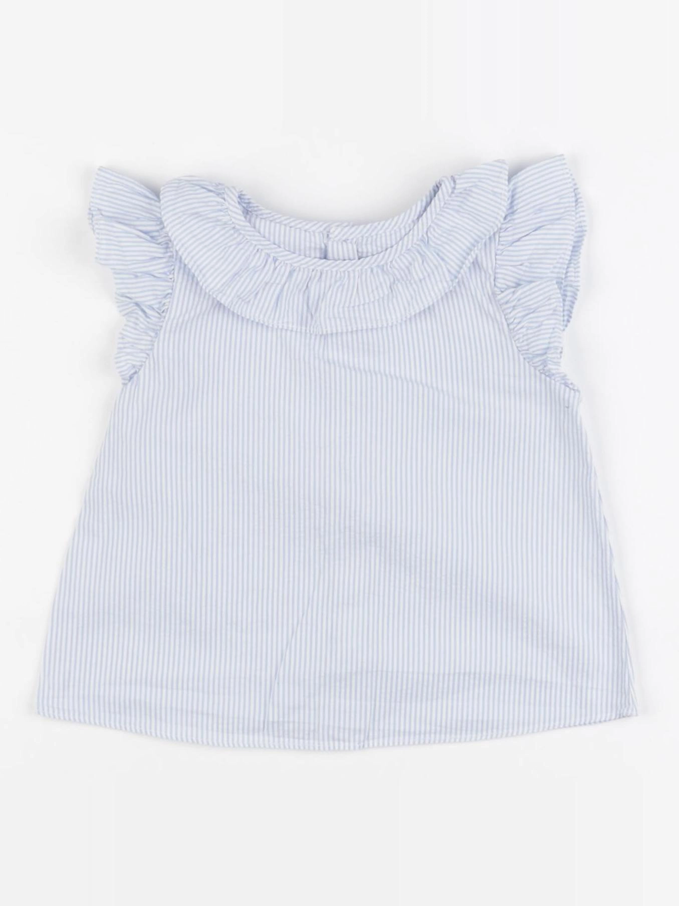 Jacadi - blouse bleu, blanc - 18 mois