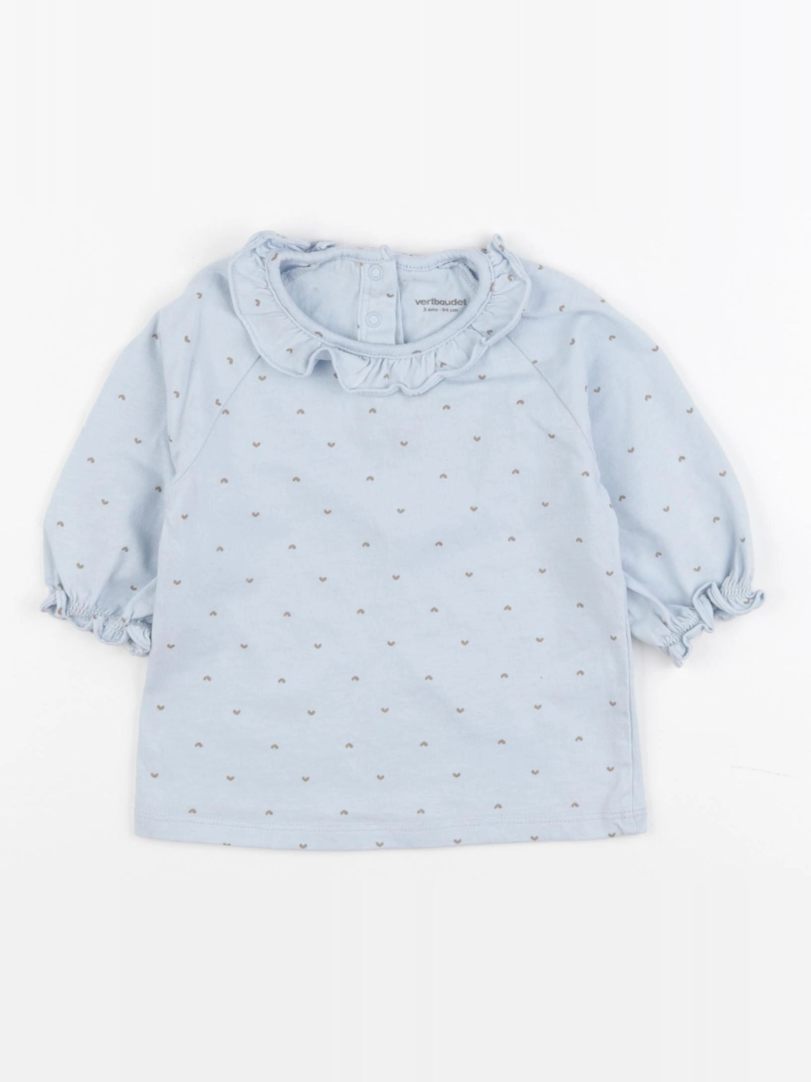 Vertbaudet - tee-shirt bleu - 3 ans
