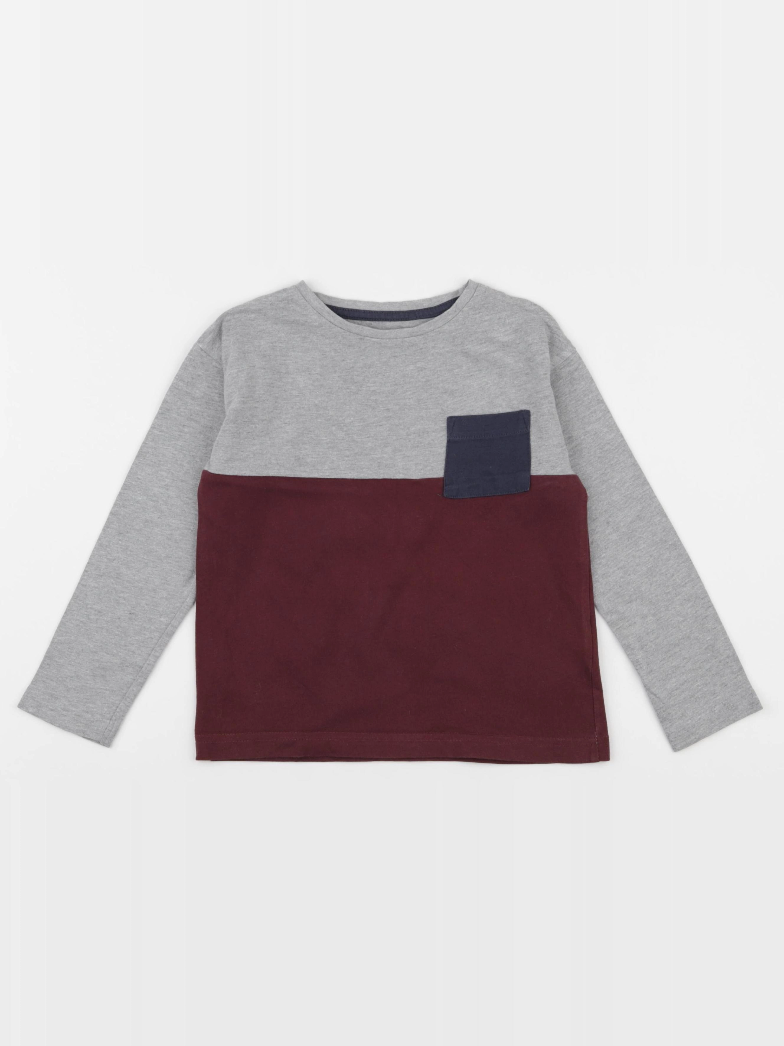 Vertbaudet - tee-shirt gris, rouge - 5 ans