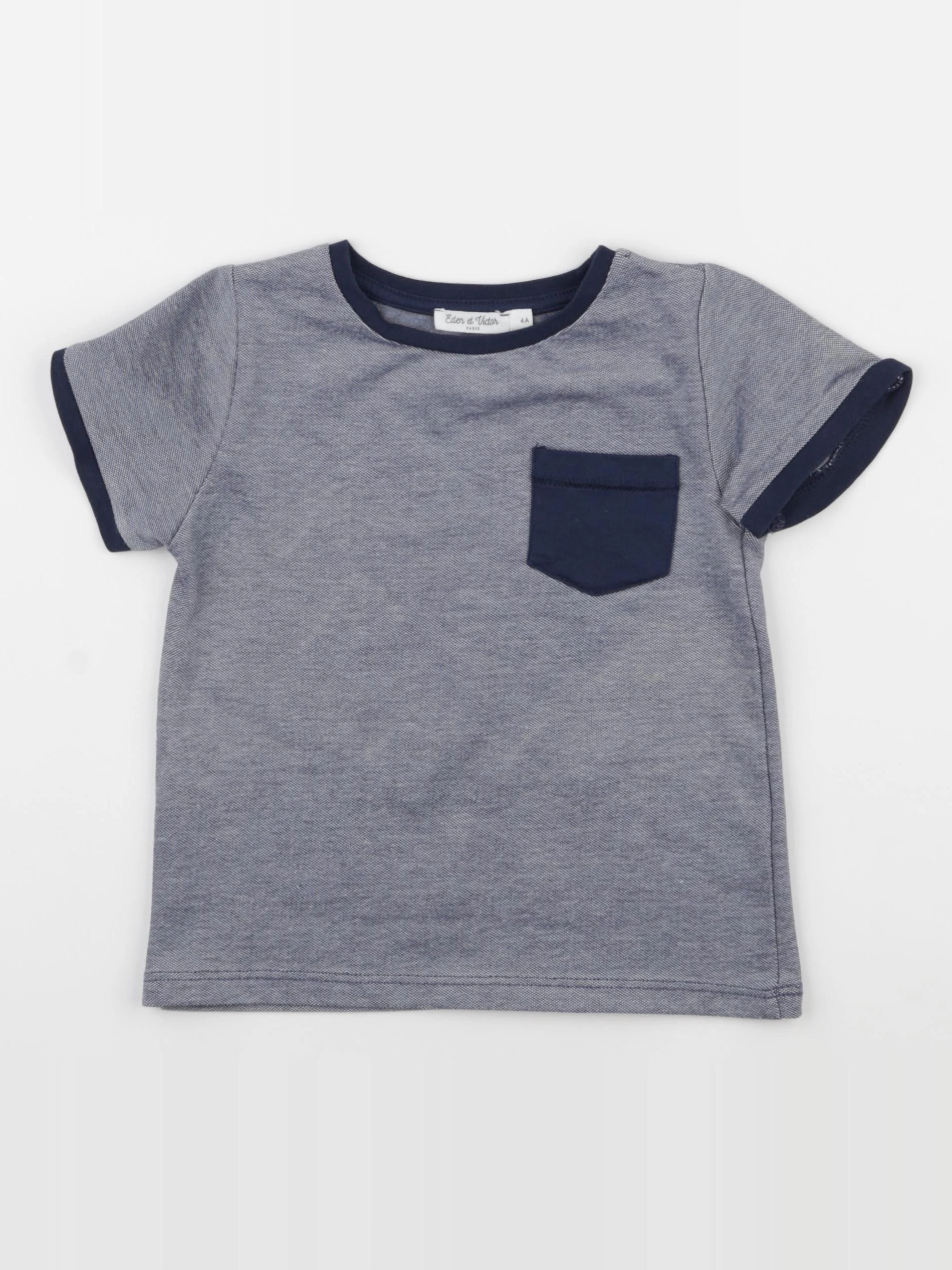 Eden & Victor - tee-shirt bleu - 4 ans