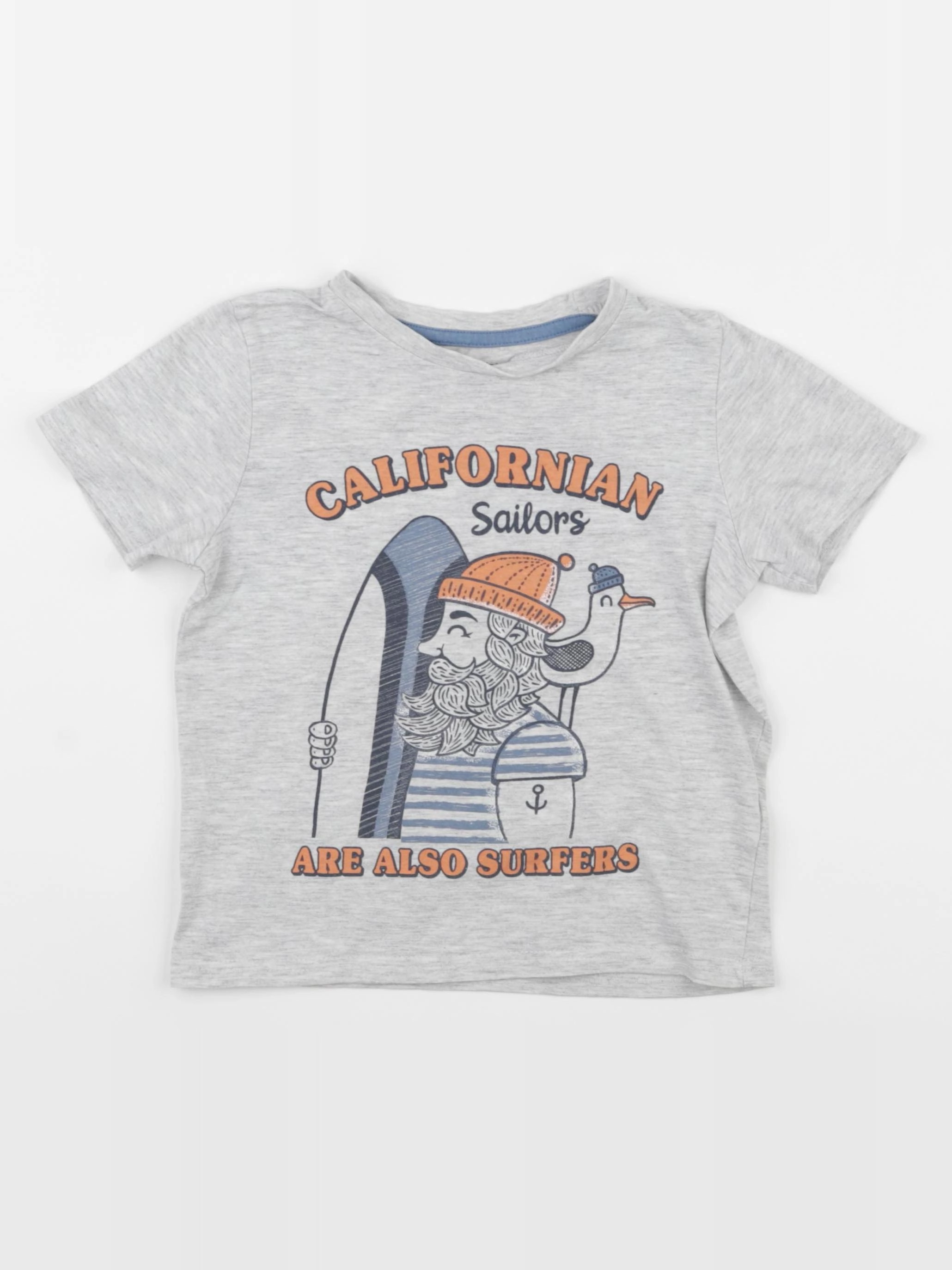Vertbaudet - tee-shirt gris - 5 ans