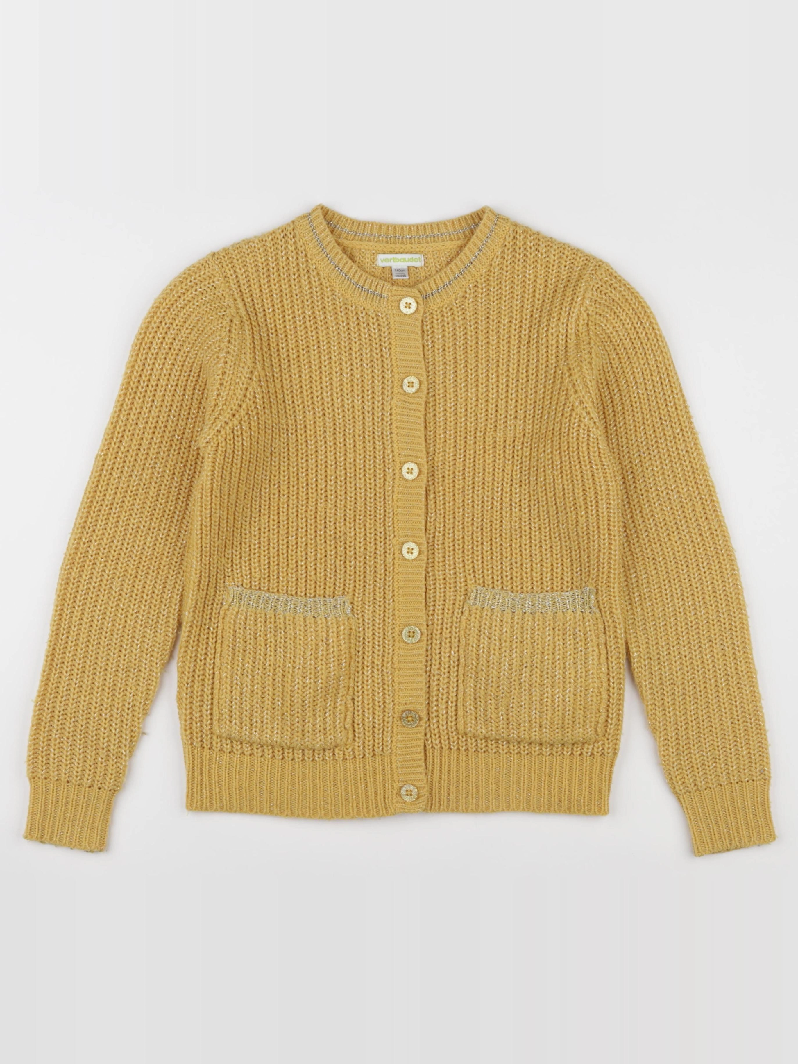 Vertbaudet - gilet jaune - 10 ans