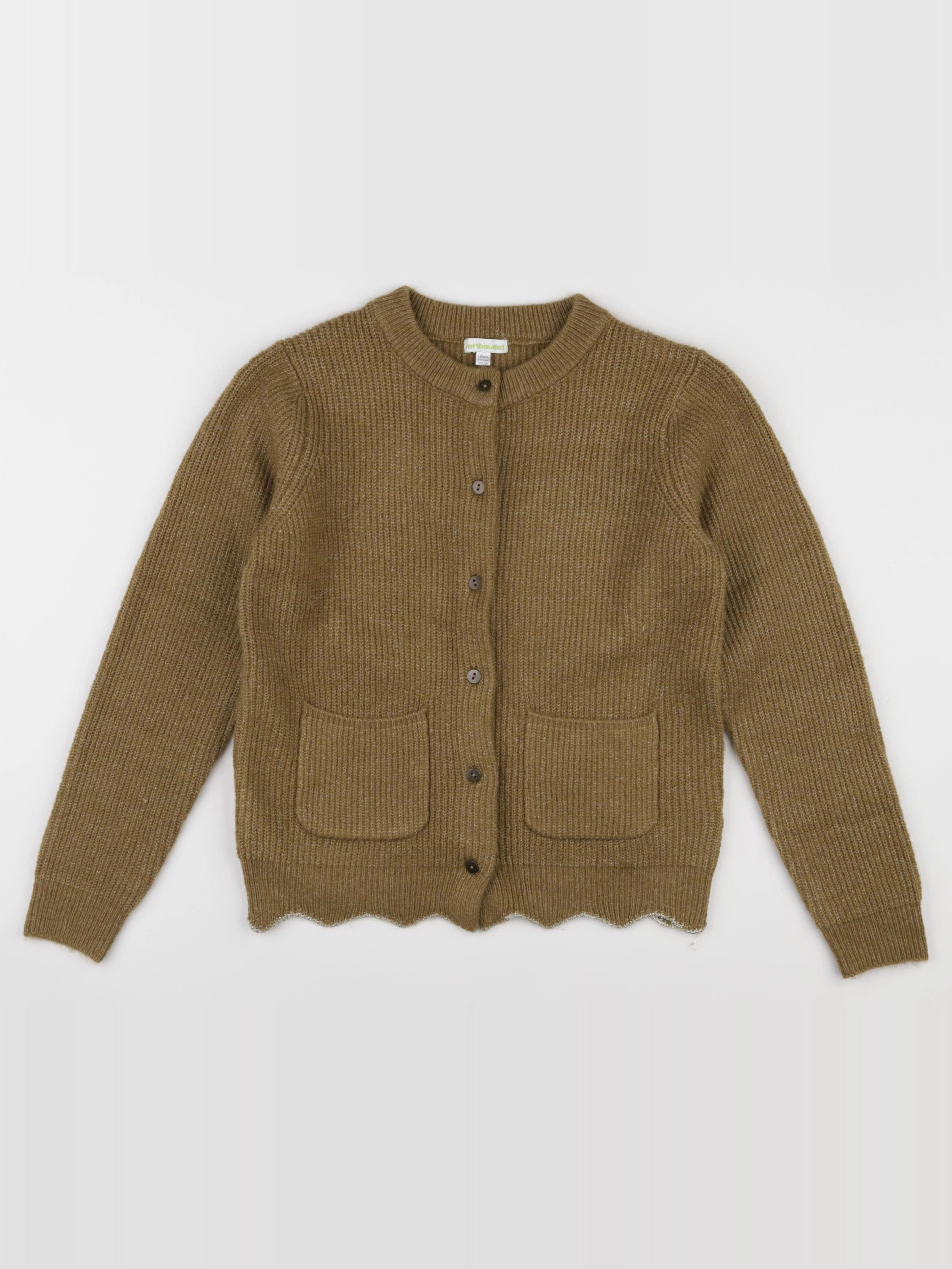 Vertbaudet - gilet marron - 10 ans