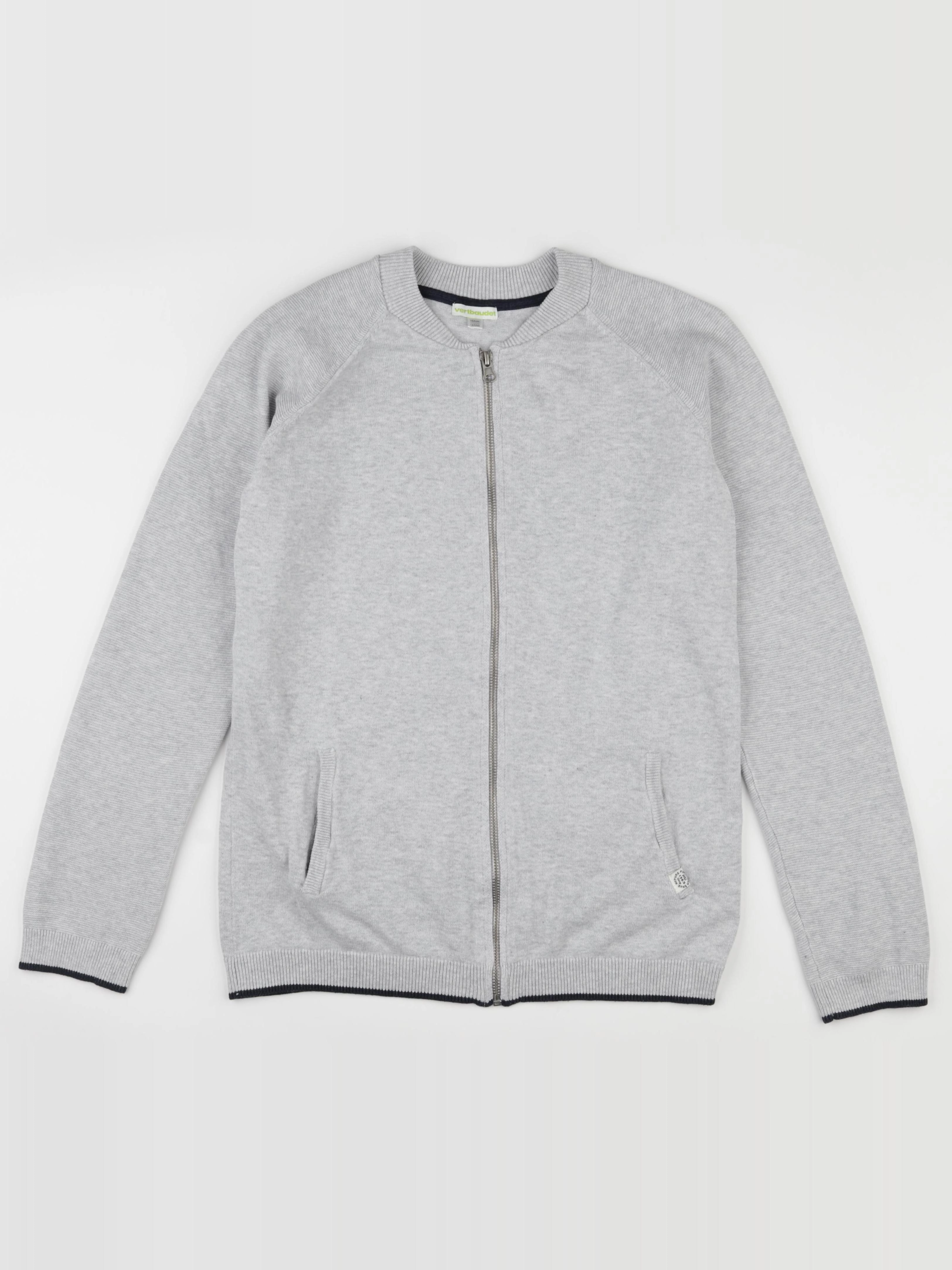 Vertbaudet - gilet gris - 14 ans
